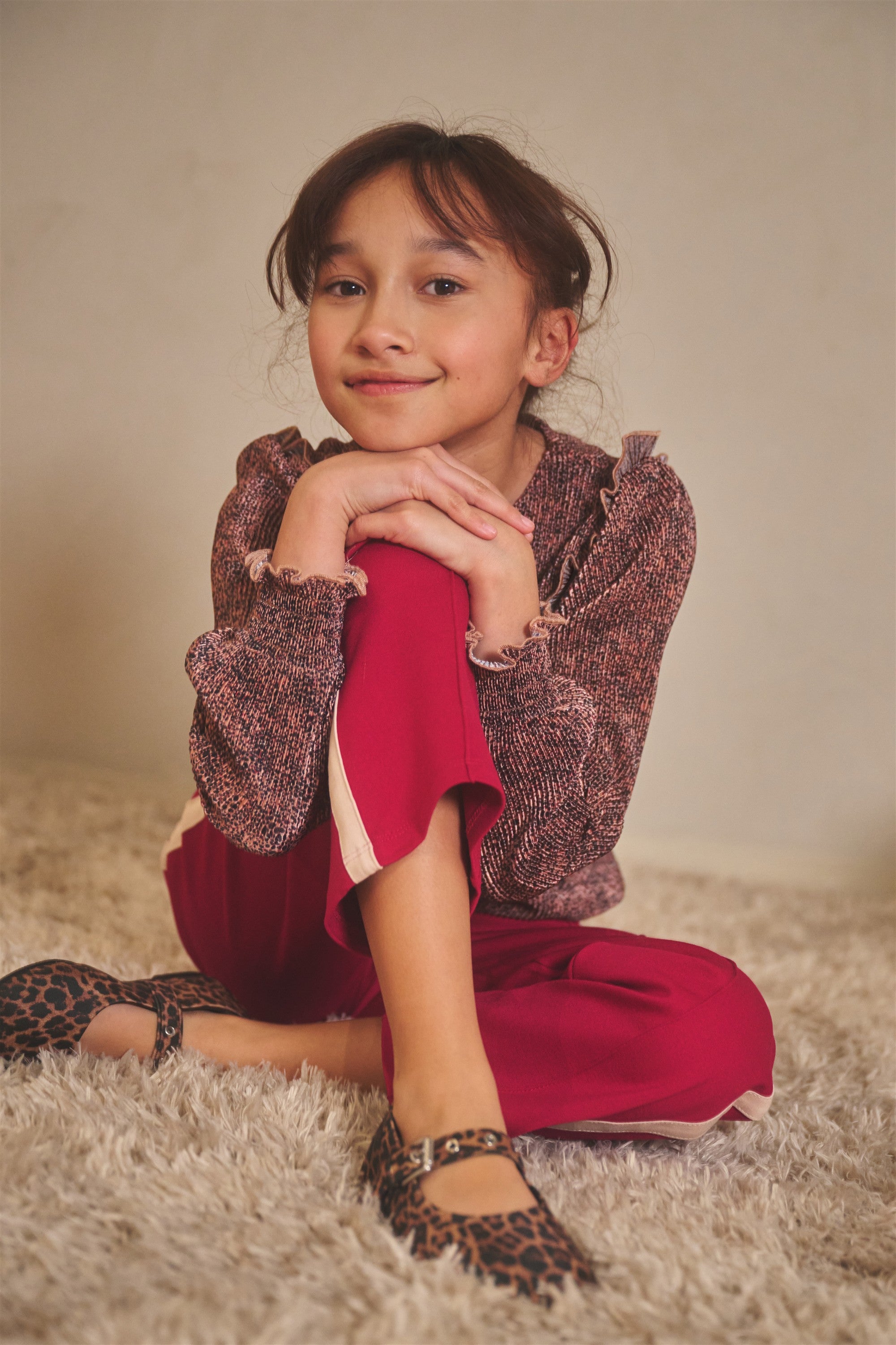 Tisja Plissee Blouse Taupe