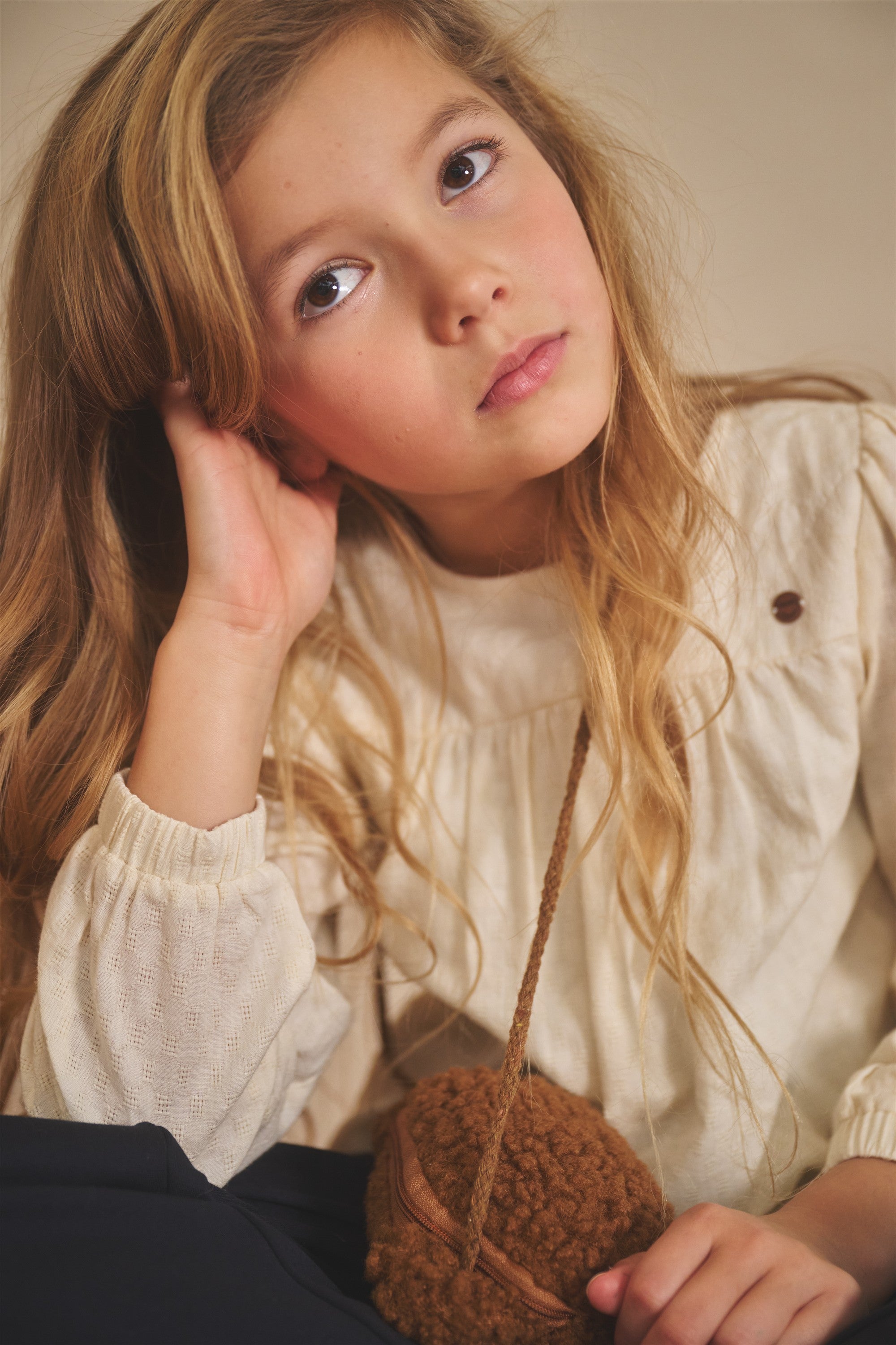 Tirzy Poplin Blouse Ivoor