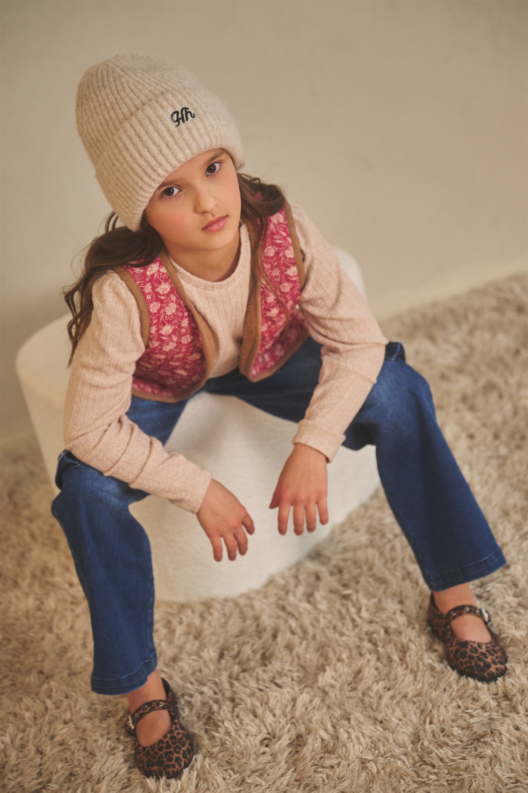 Katya Reversible Gilet Donkerroze