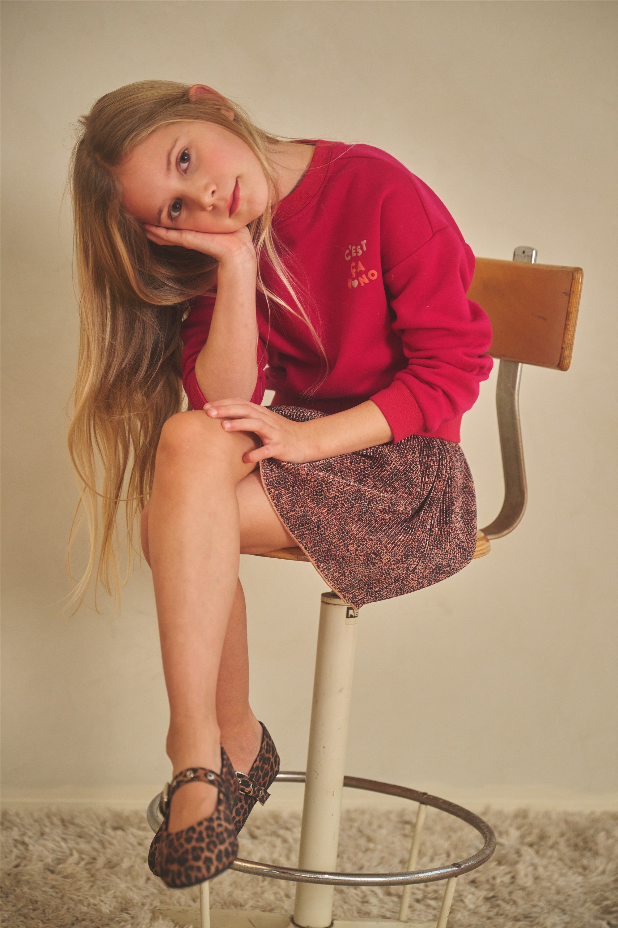 Nele Plissee Rok Taupe