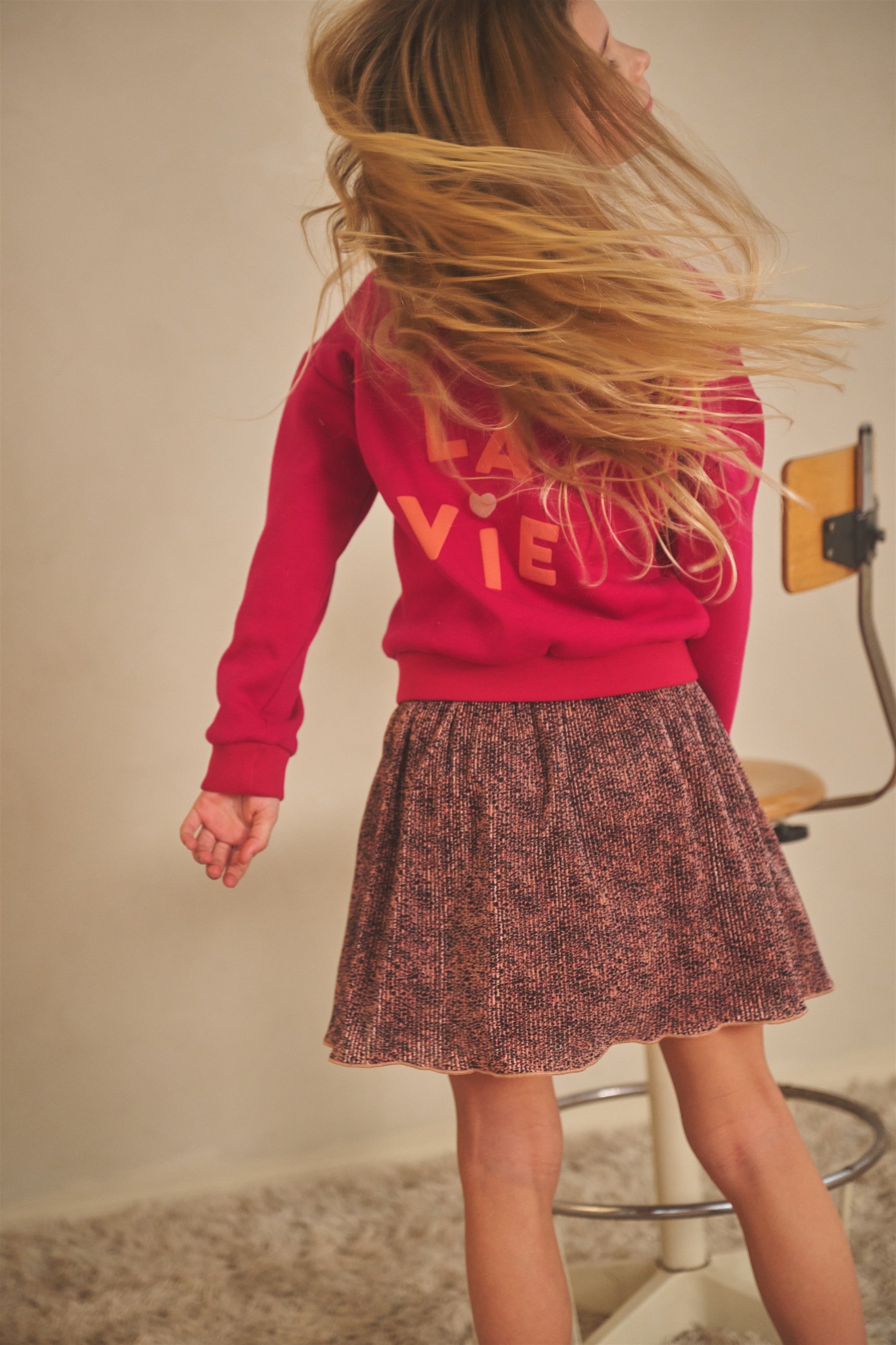 Konono Sweater Donkerroze