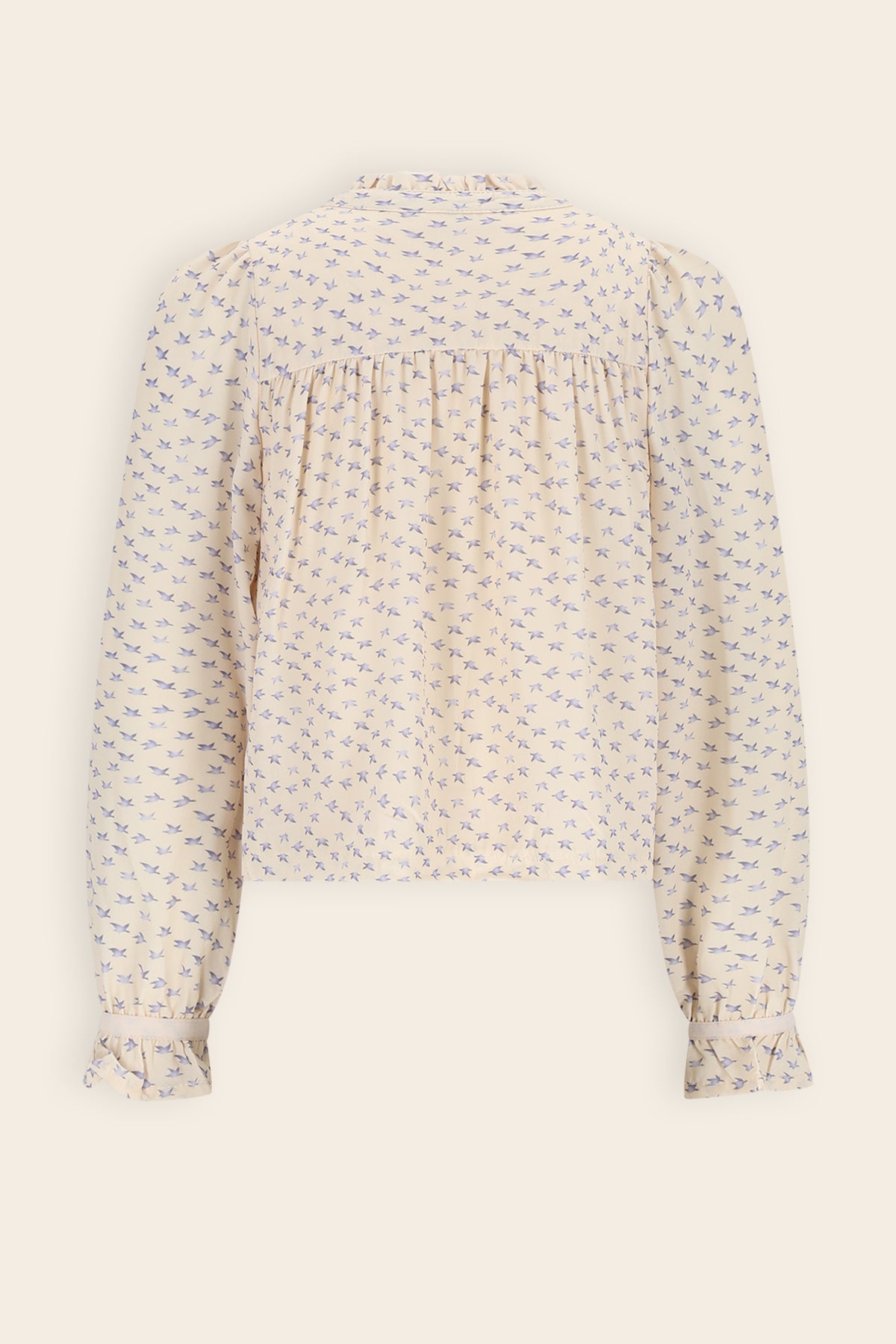 Tekla Geprinte Blouse Ivoor