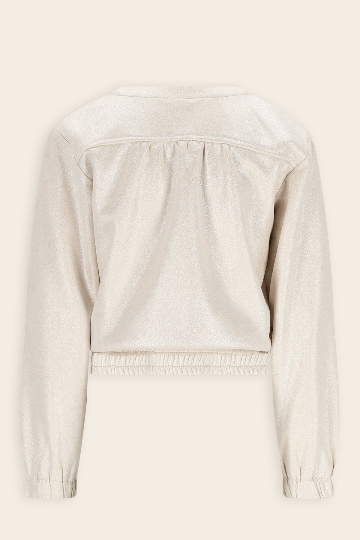 Door Metallic Suede Jasje Ivoor