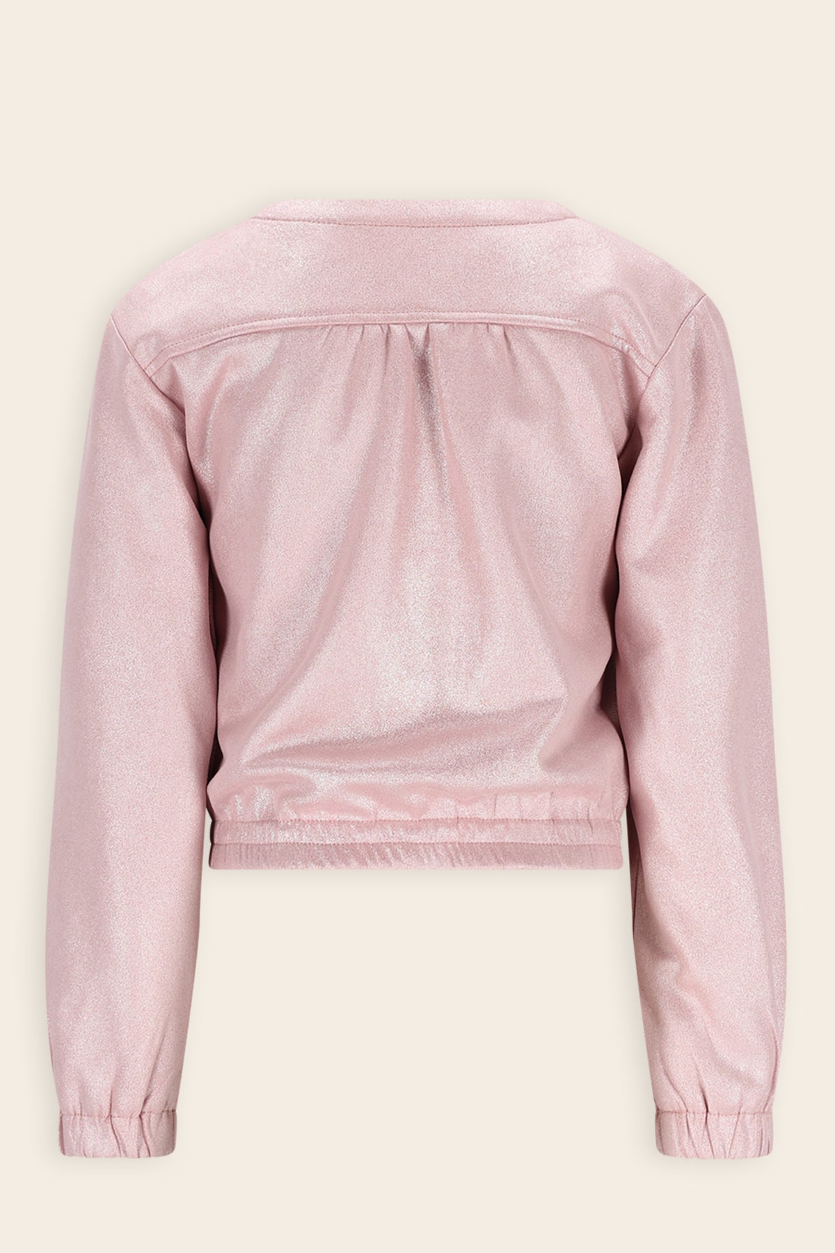 Door Metallic Suede Jasje Roze