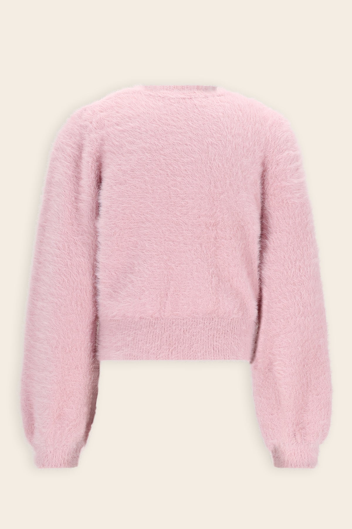 Asmee Zacht Gebreid Vest Roze