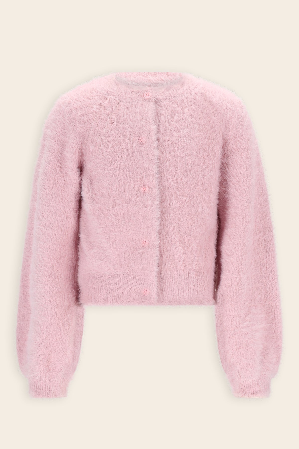 Asmee Zacht Gebreid Vest Roze