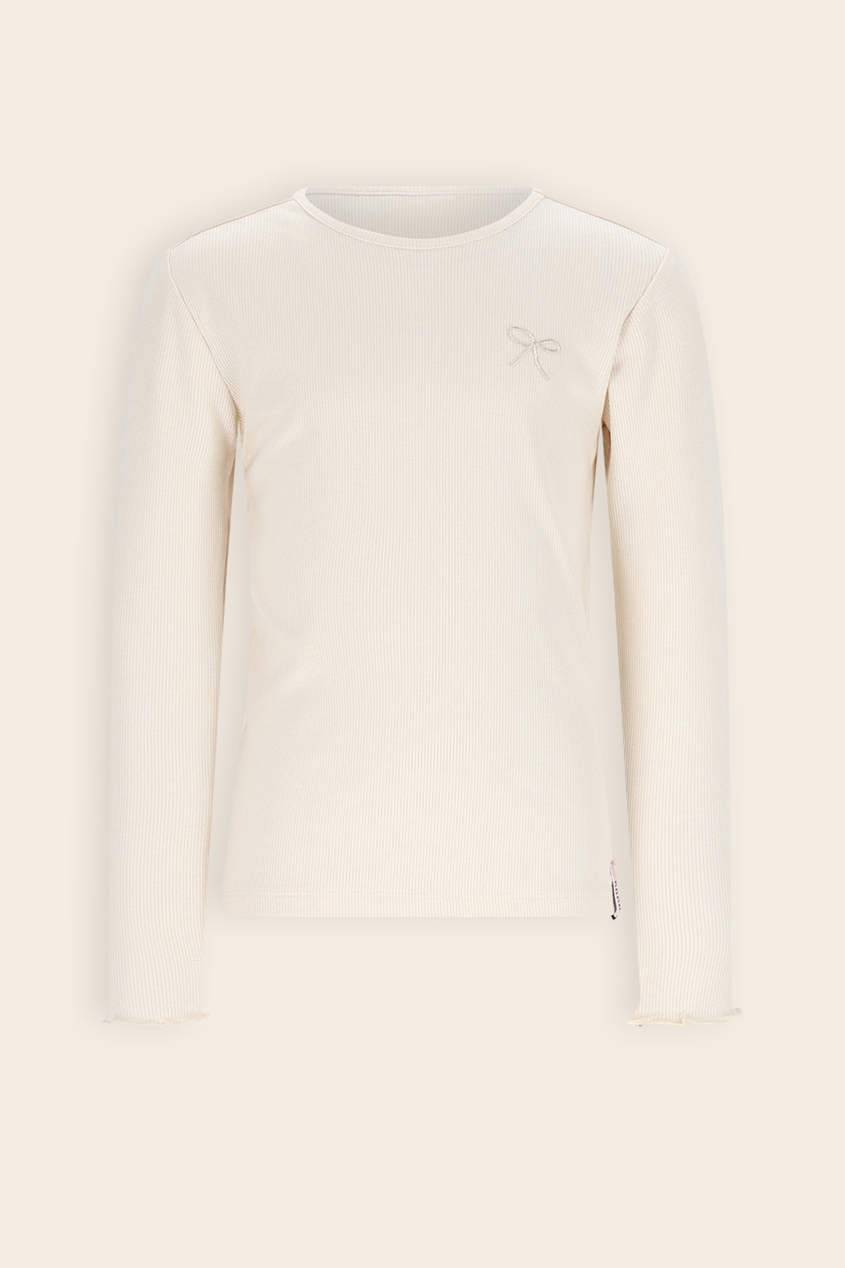 Kyoto Basic Rib Tshirt Ivoor