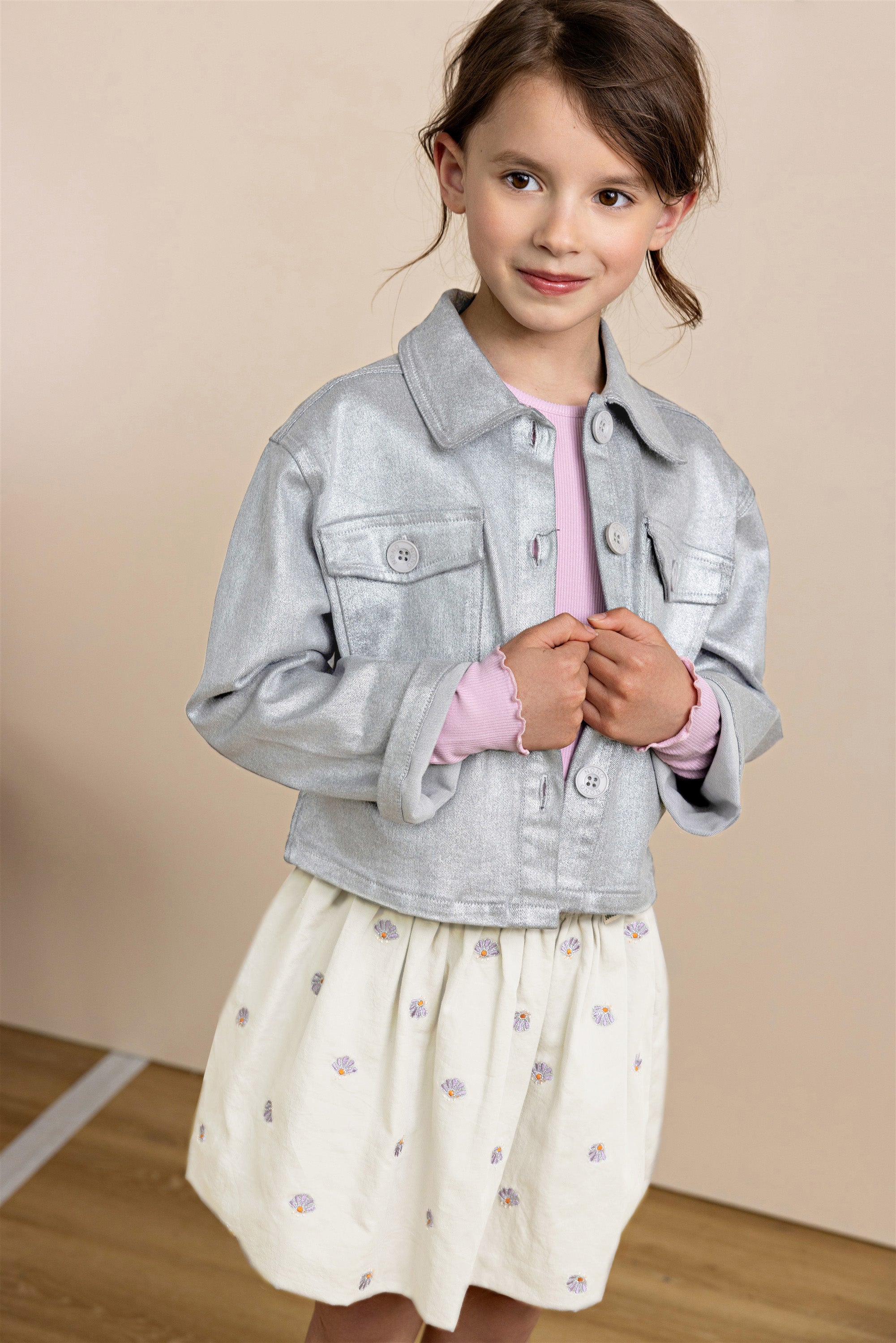 Kyoto Basic Rib Tshirt Roze