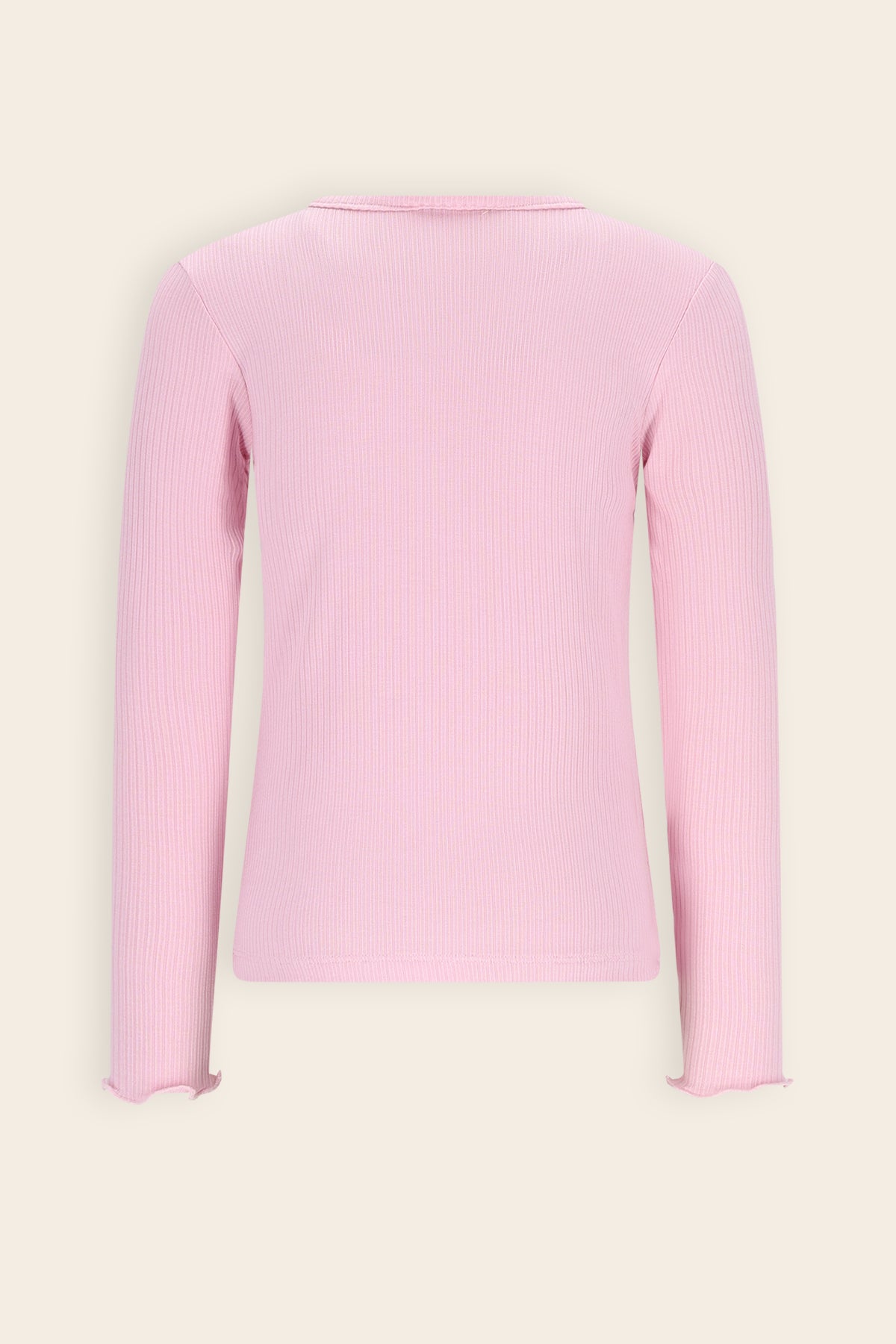 Kyoto Basic Rib Tshirt Roze