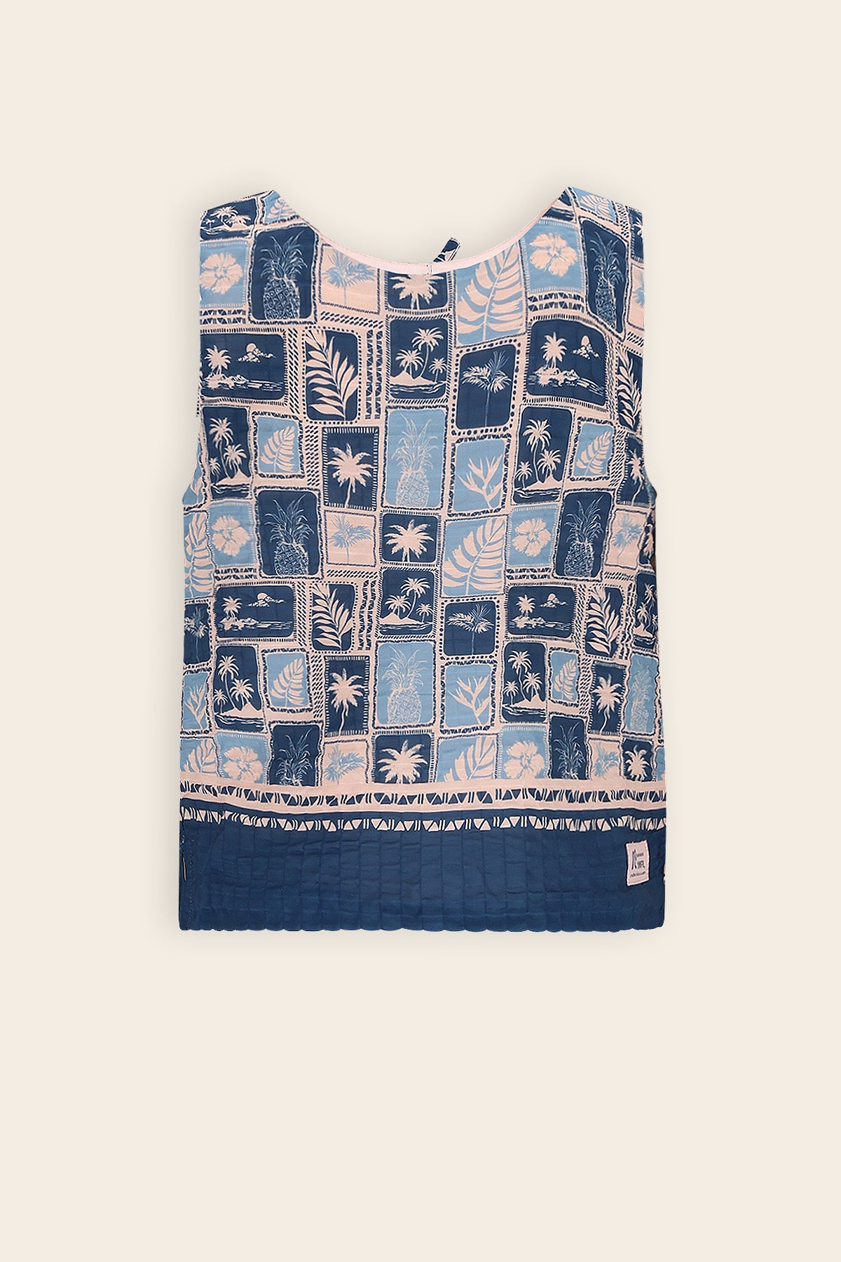 Tessy 2-zijdige Top Blauw