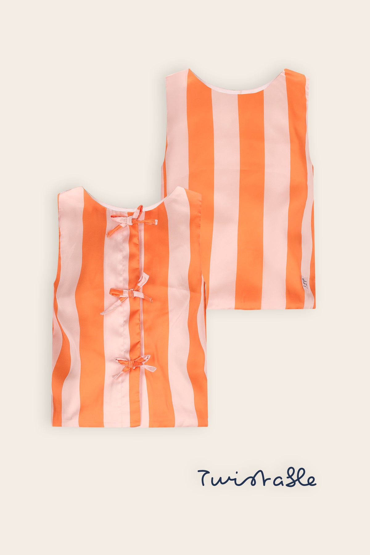 Tessy 2-zijdige Top Oranje