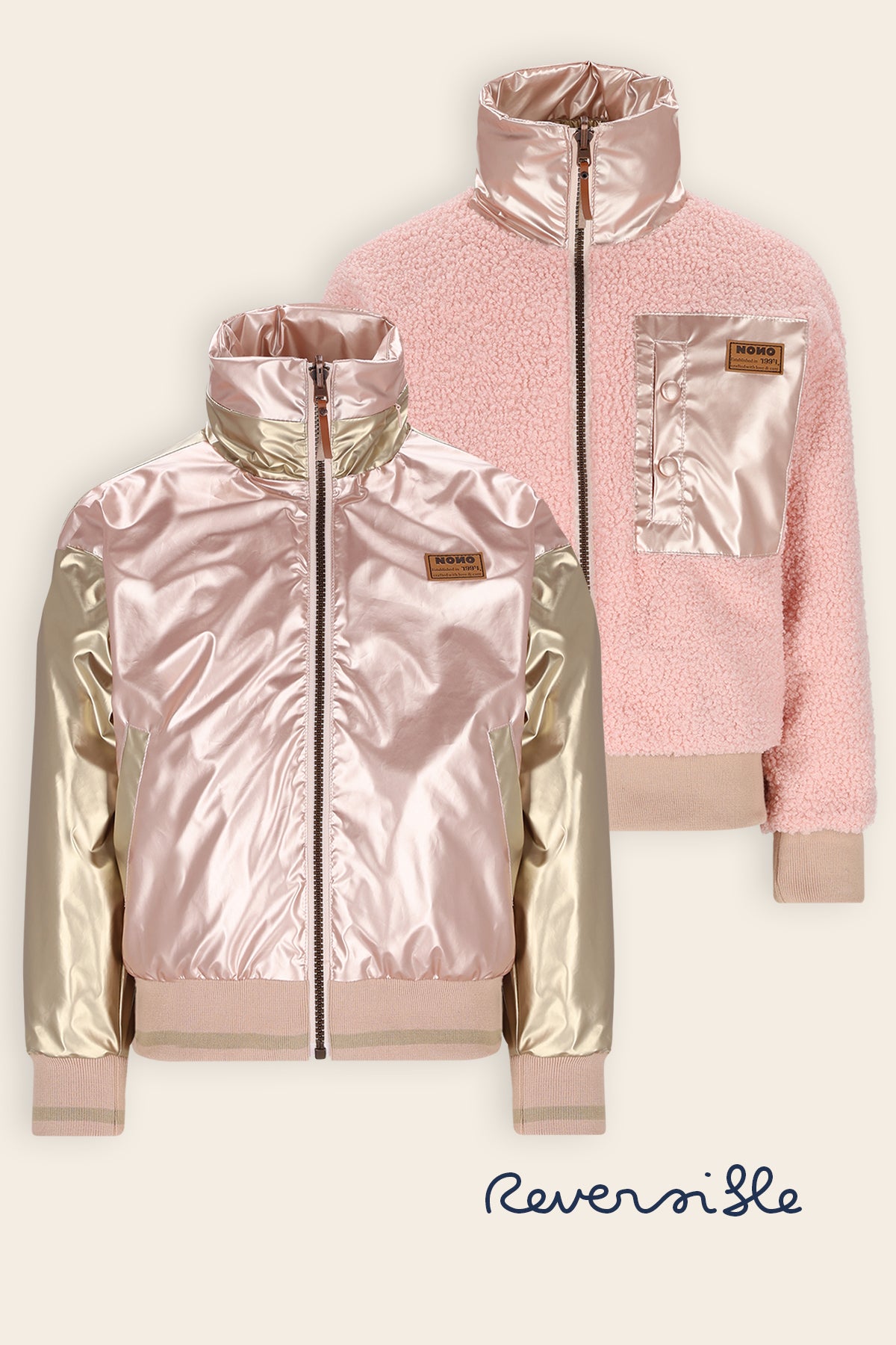 Doris Omkeerbare Zomerjas Zacht Roze