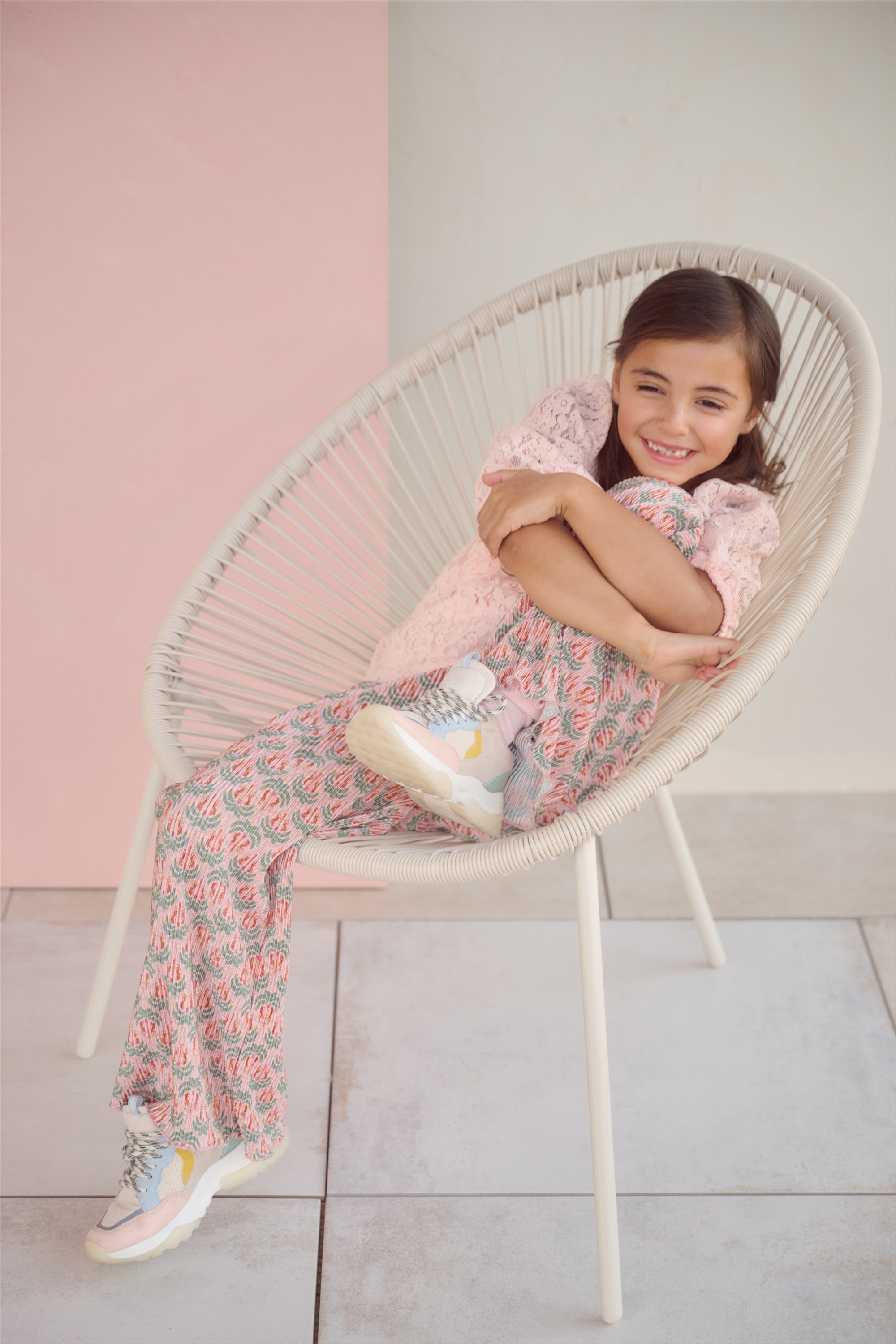 Sun Geprinte Plissee Broek Groen