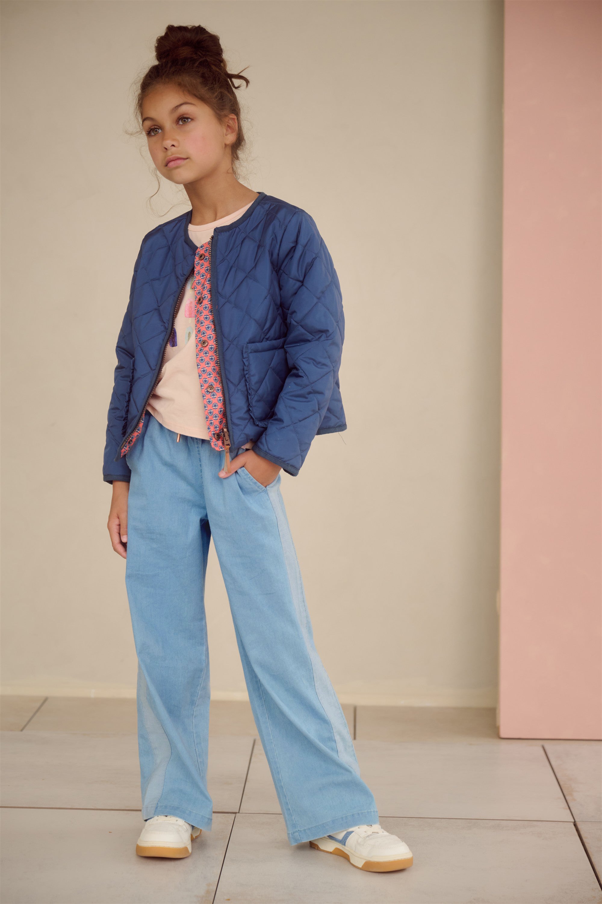 Sue Denim Wijde Broek Blauw