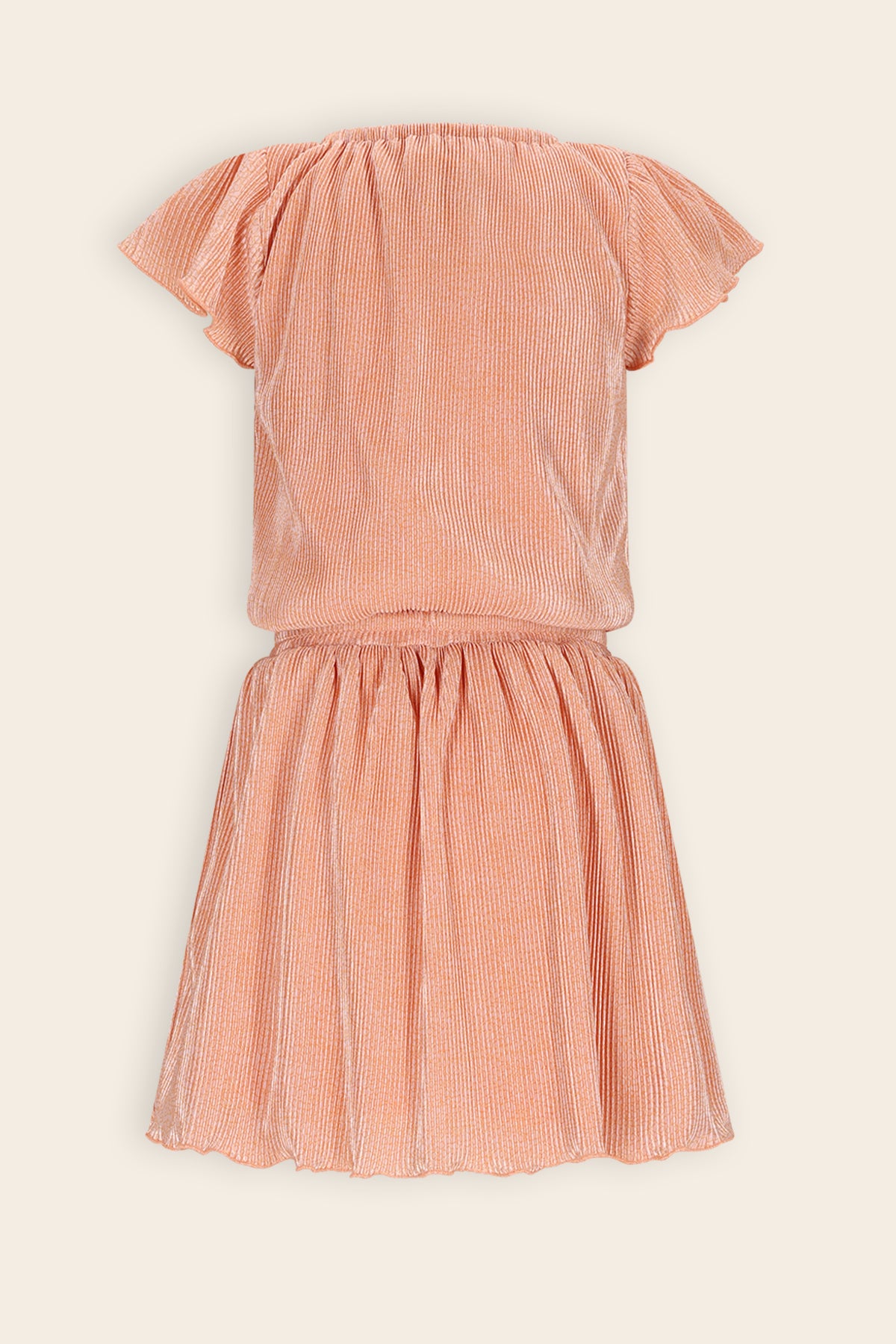 Mena Geprinte Plisse Jurk Zacht Roze