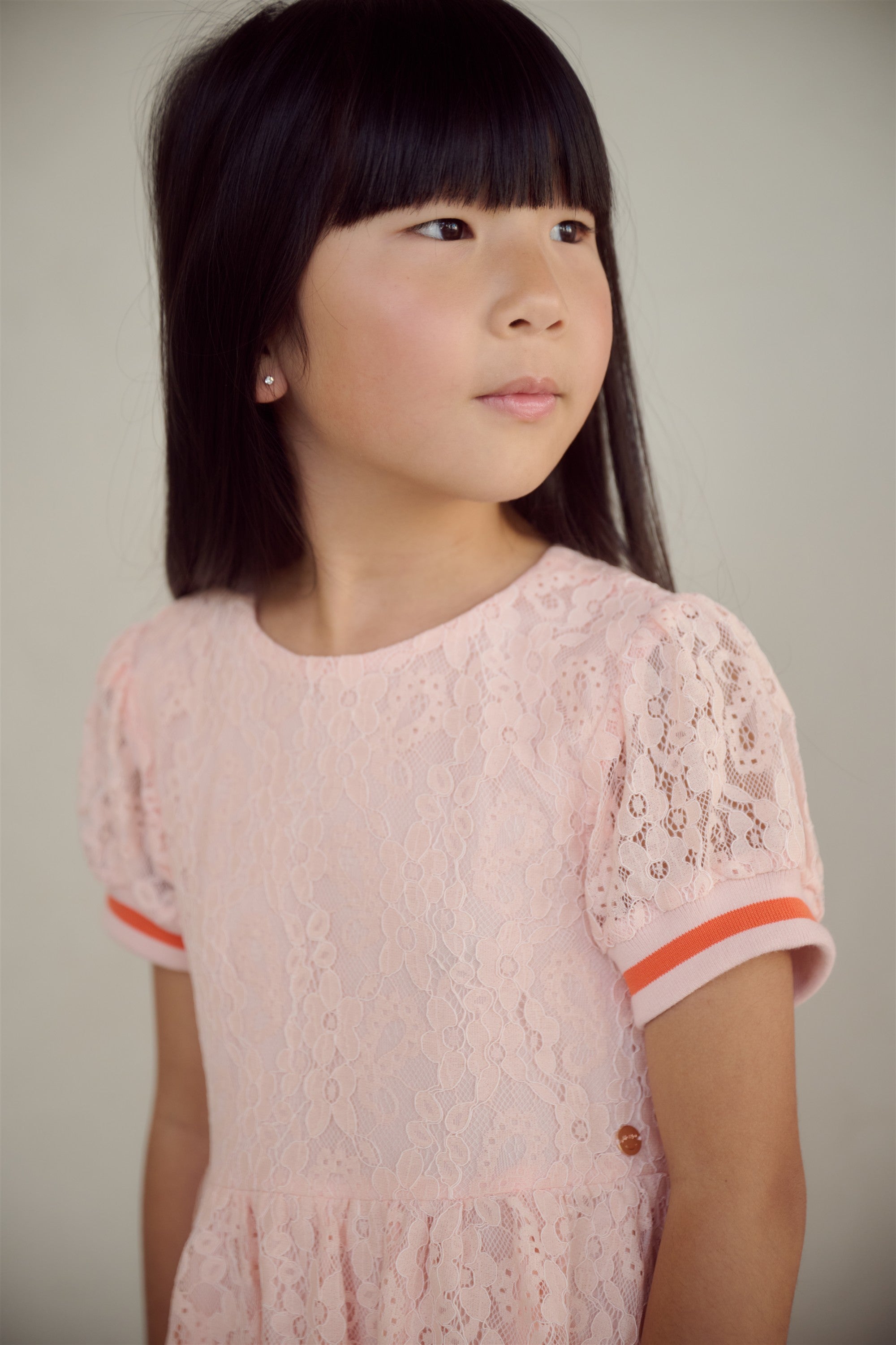 Mila Kanten Jurk Zacht Roze