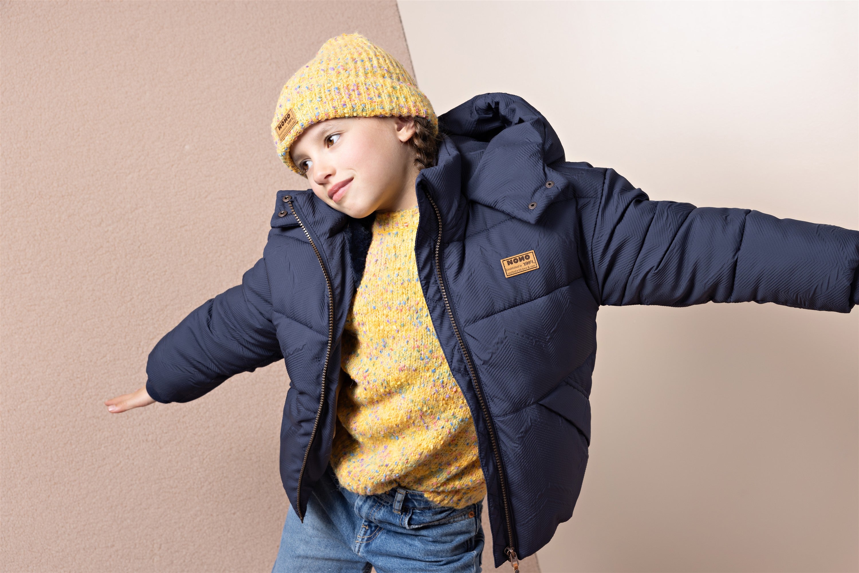 Beau Winterjas Wijde Fit Donkerblauw