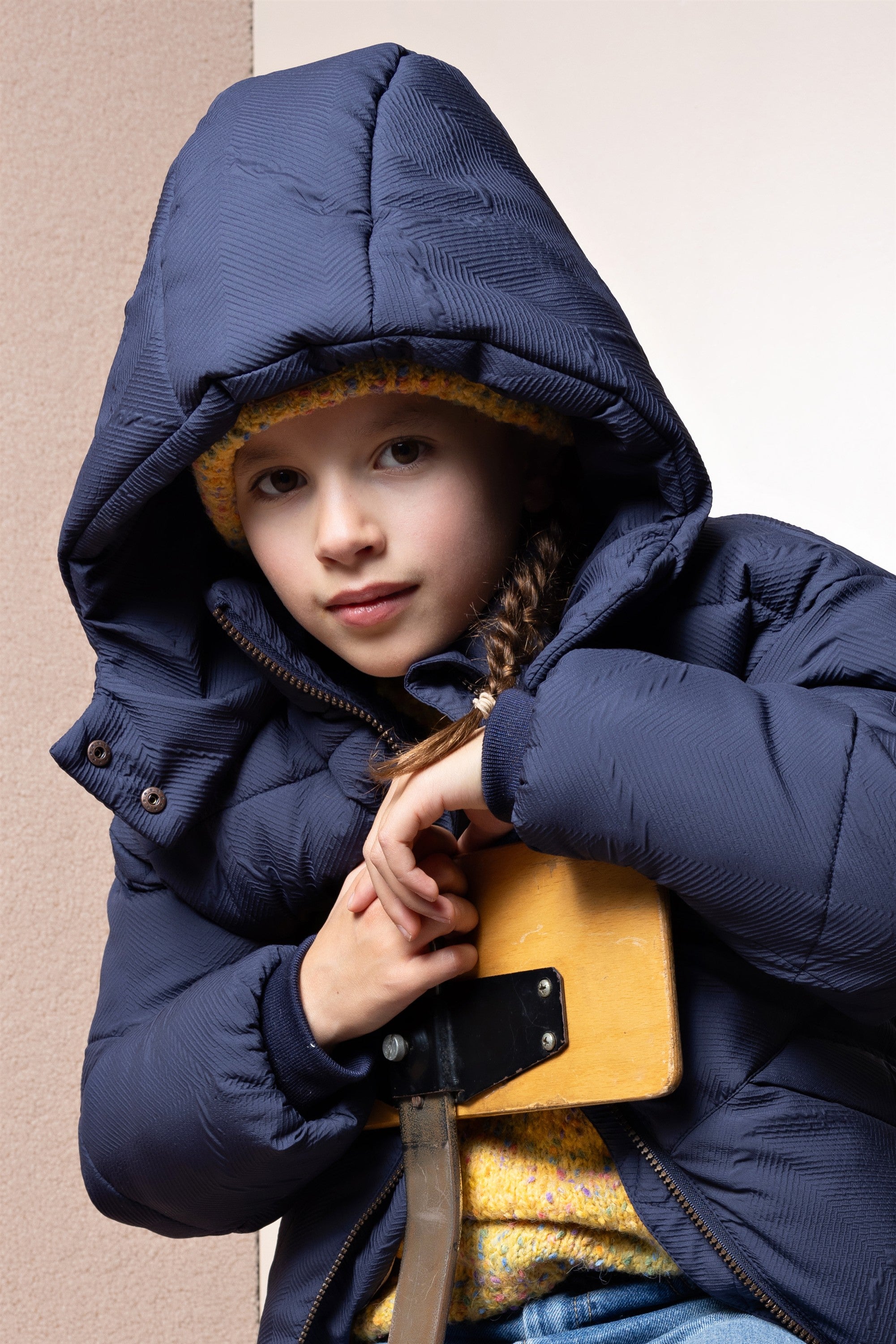 Beau Winterjas Wijde Fit Donkerblauw