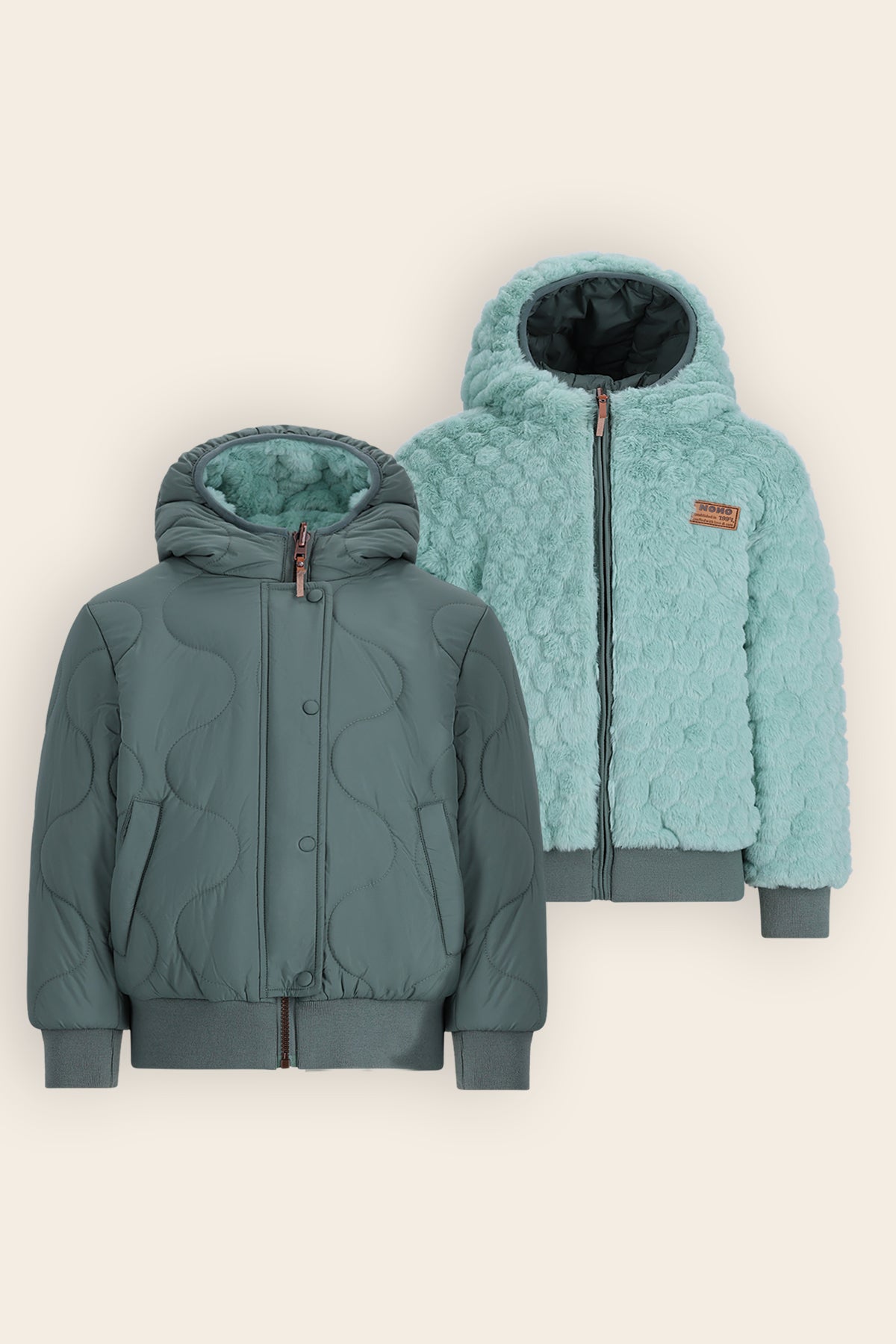 Bomby Reversible Bomberjas Groen