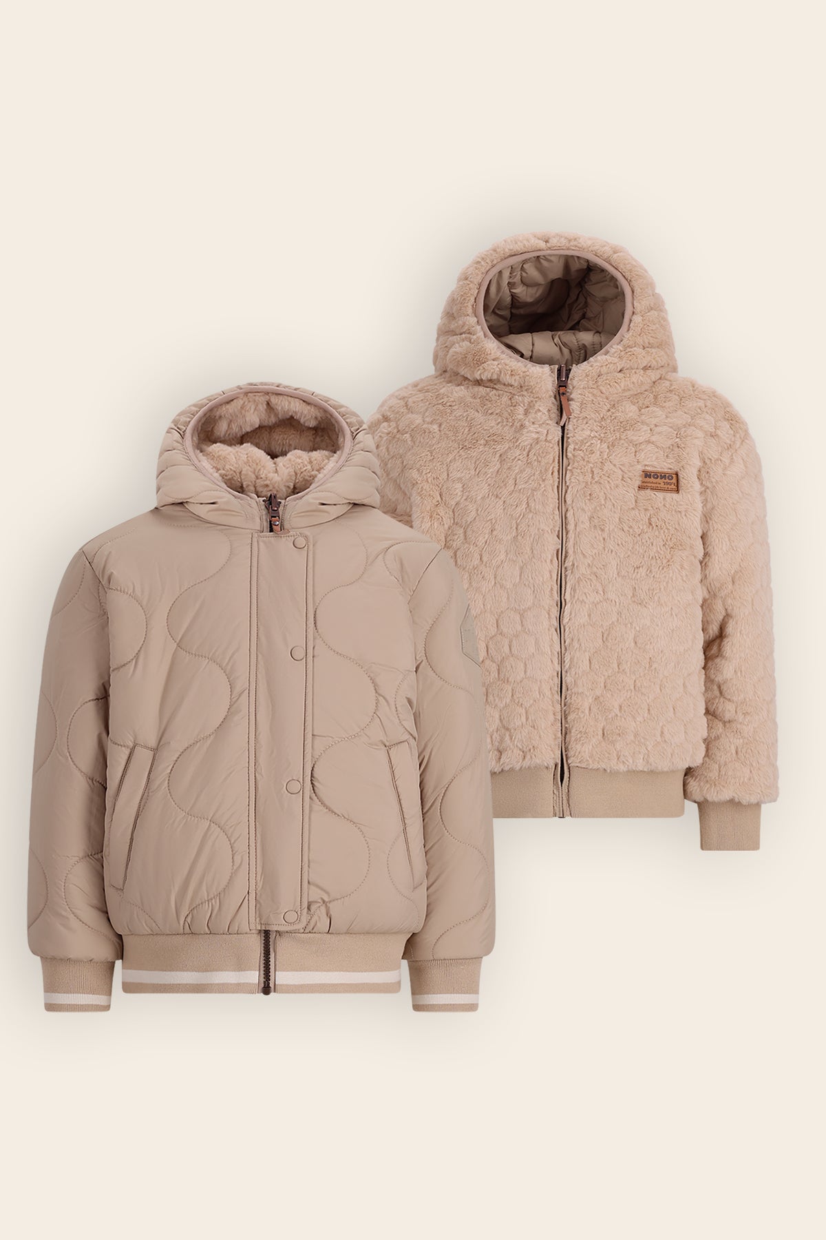 Bomby Reversible Bomberjas Beige