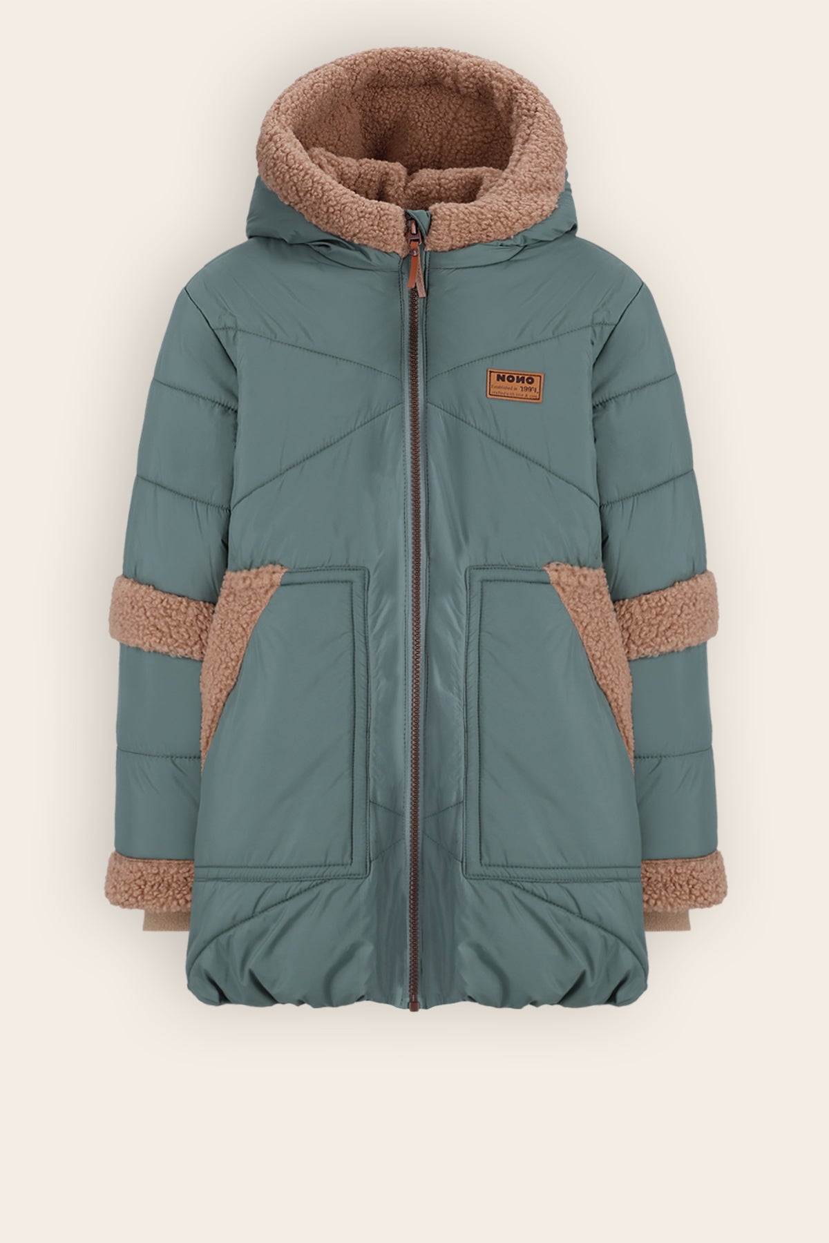 Betty Halflange Winterjas Donkergroen