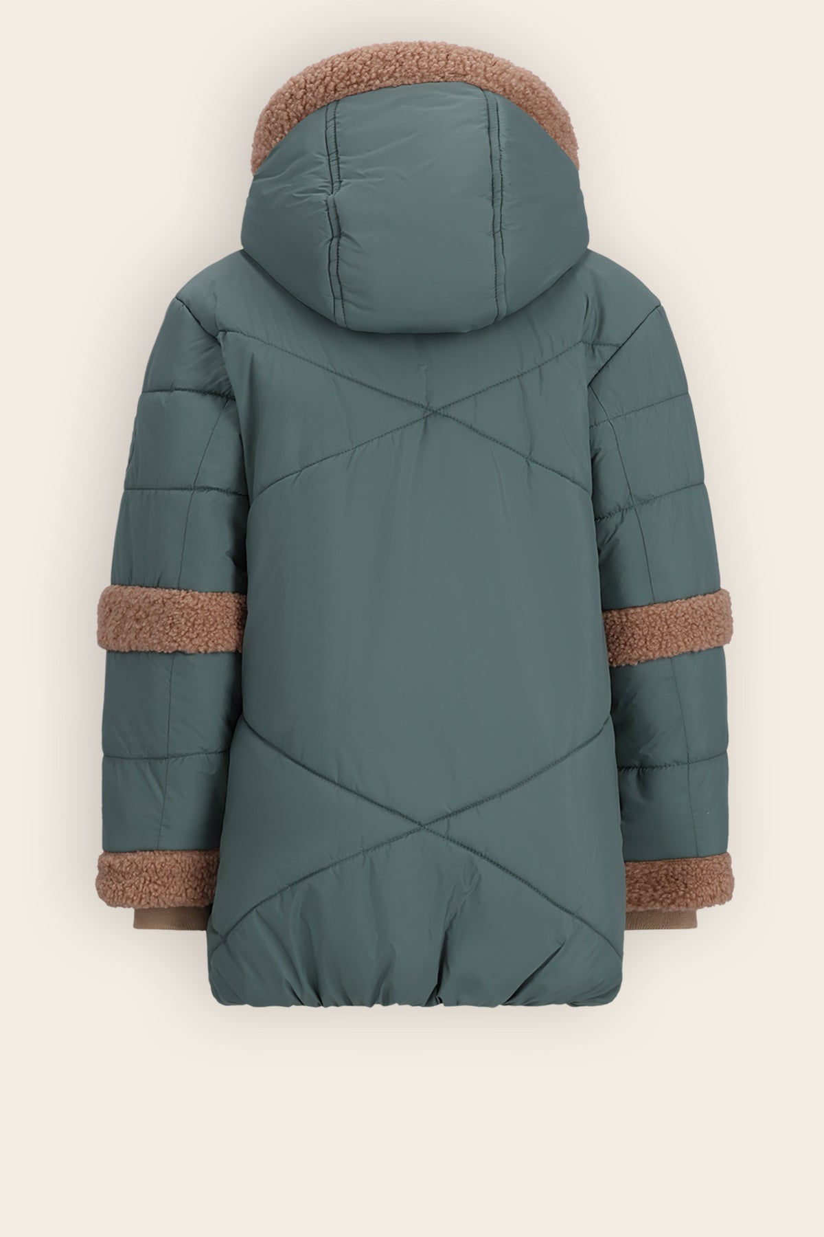 Betty Mid-length Winter Coat Dark Green
