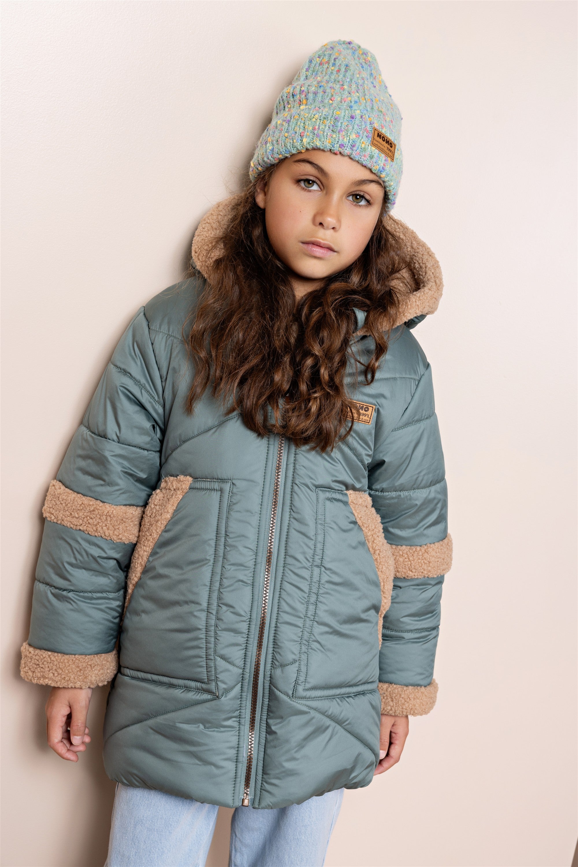 Betty Mid-length Winter Coat Dark Green
