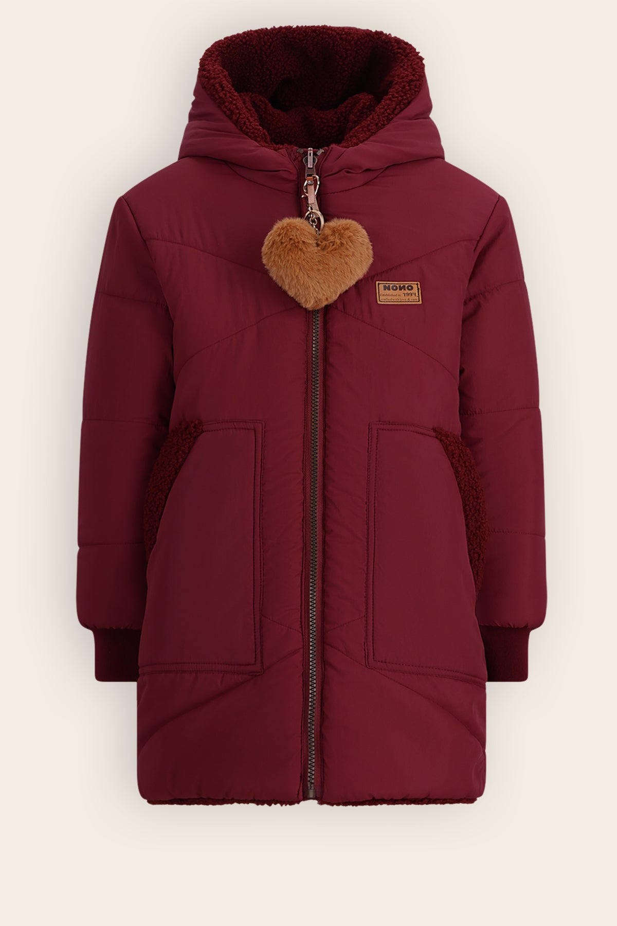Betty Mid-length Reversible Winter Coat Bordeaux
