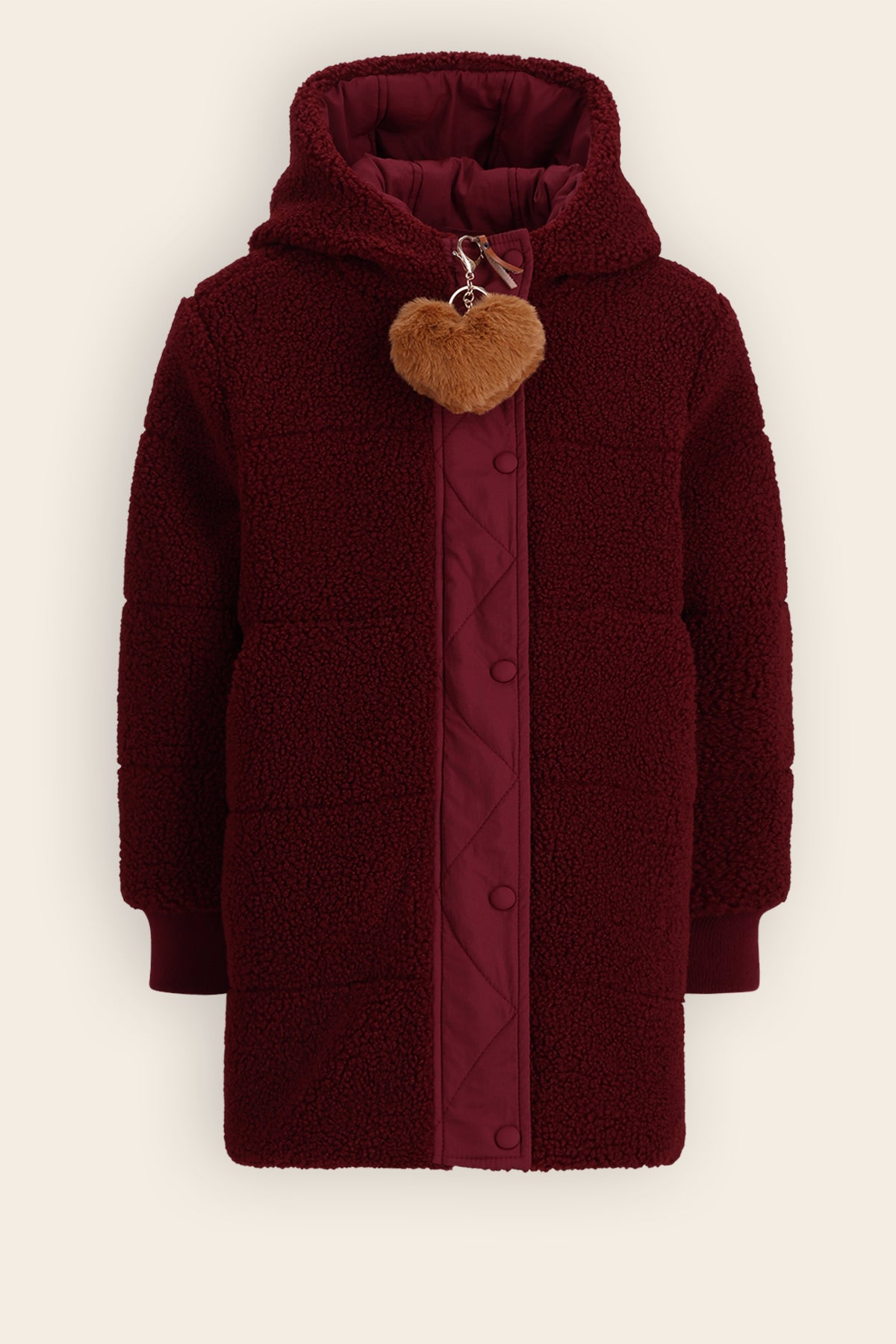 Betty Mid-length Reversible Winter Coat Bordeaux