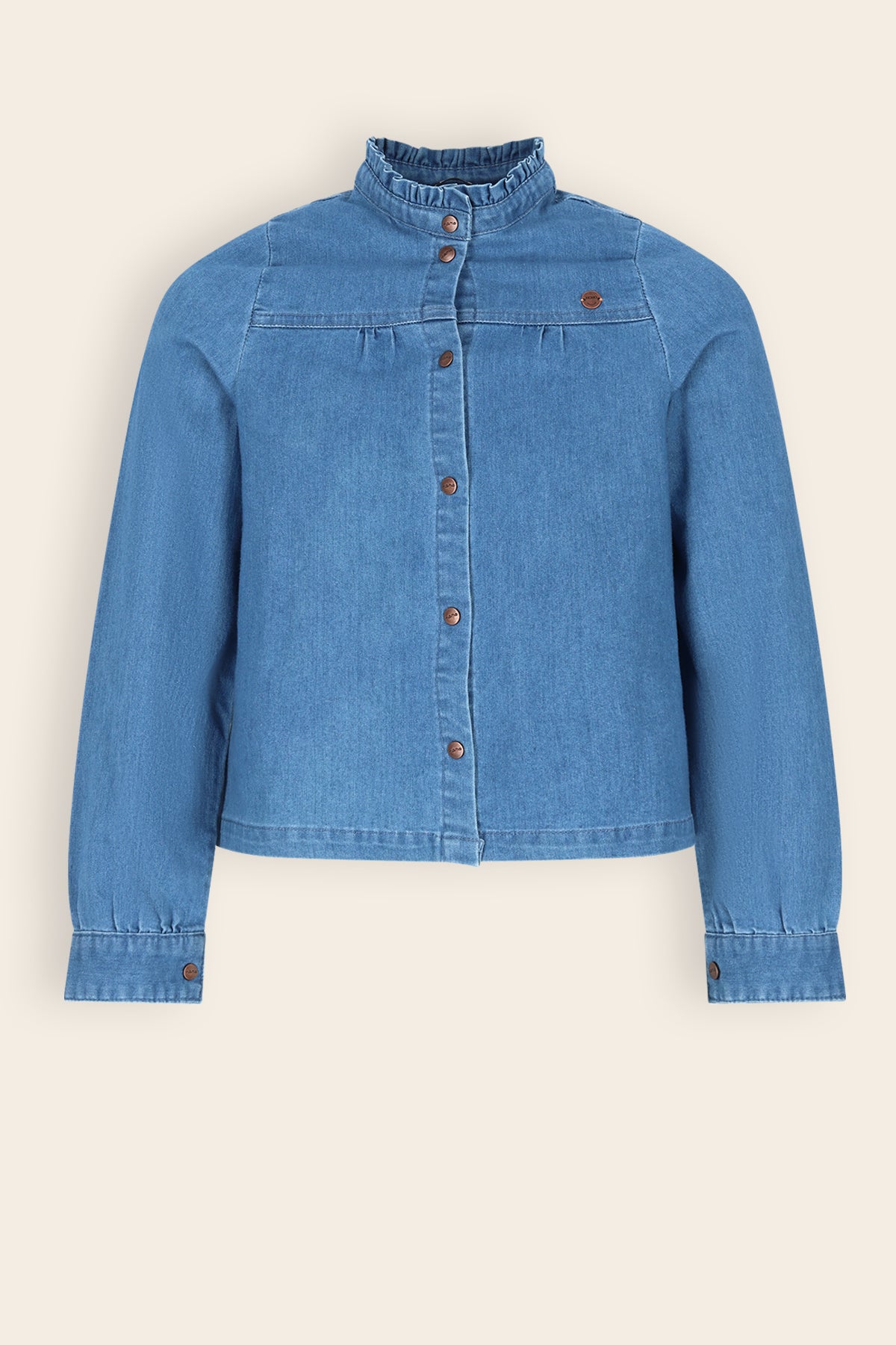 Tikky Denim Blouse Denim Blue