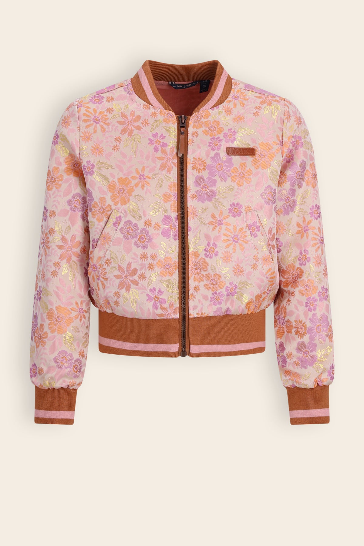 Doris Bloemen Jacquard Jasje Oranje