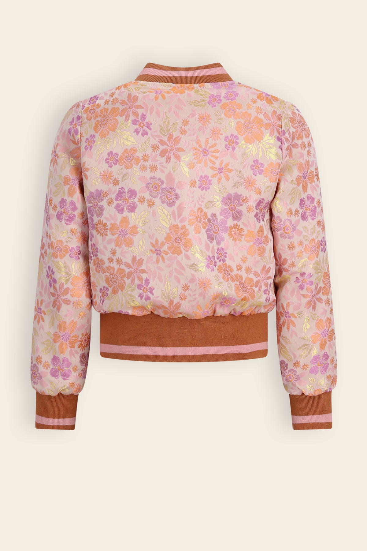Doris Bloemen Jacquard Jasje Oranje