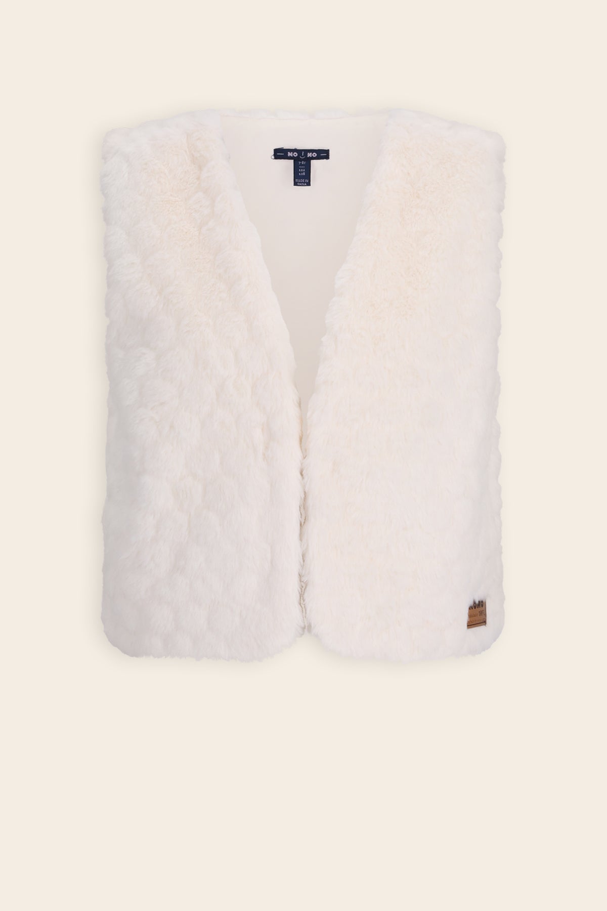 Kath Fur Vest Ivory White