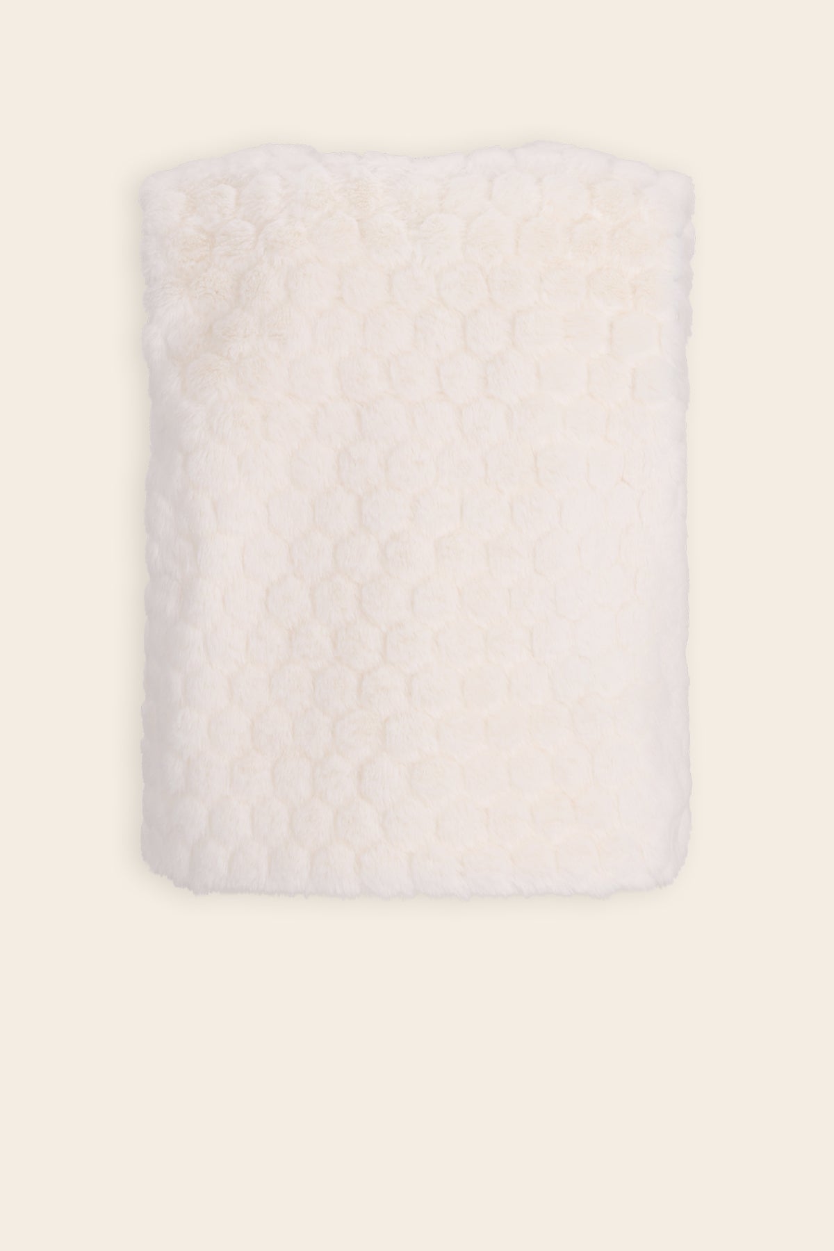 Kath Fur Vest Ivory White