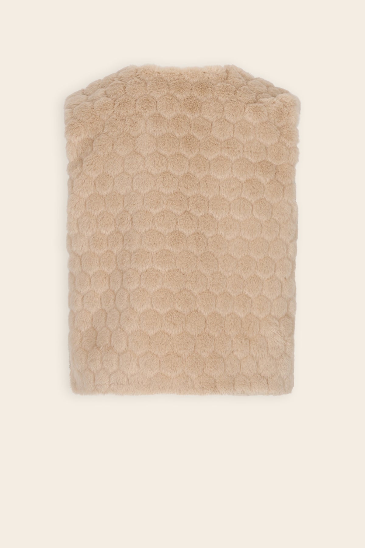 Kath Fur Gilet Sand