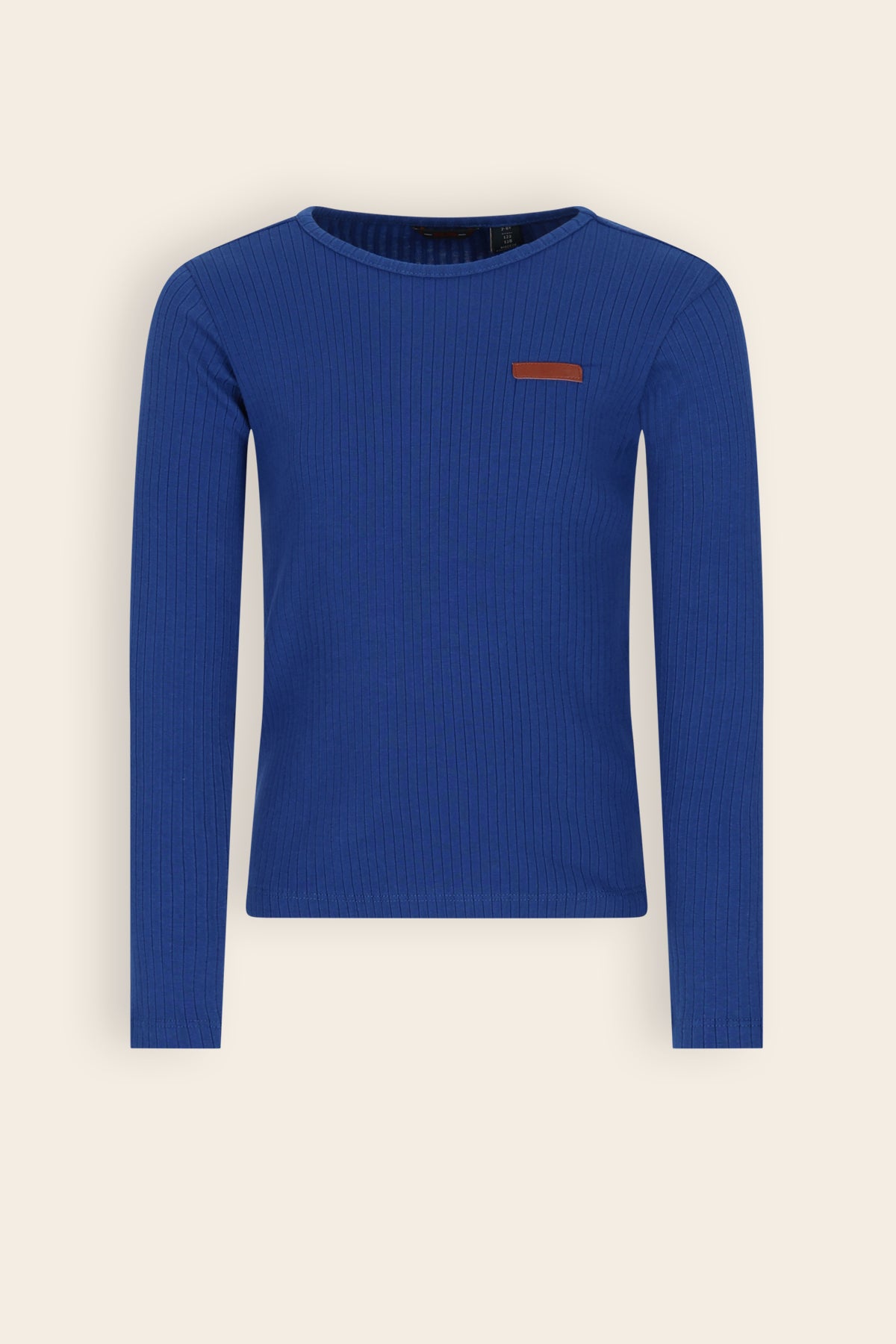Kyas Rib Jersey Tshirt Blauw