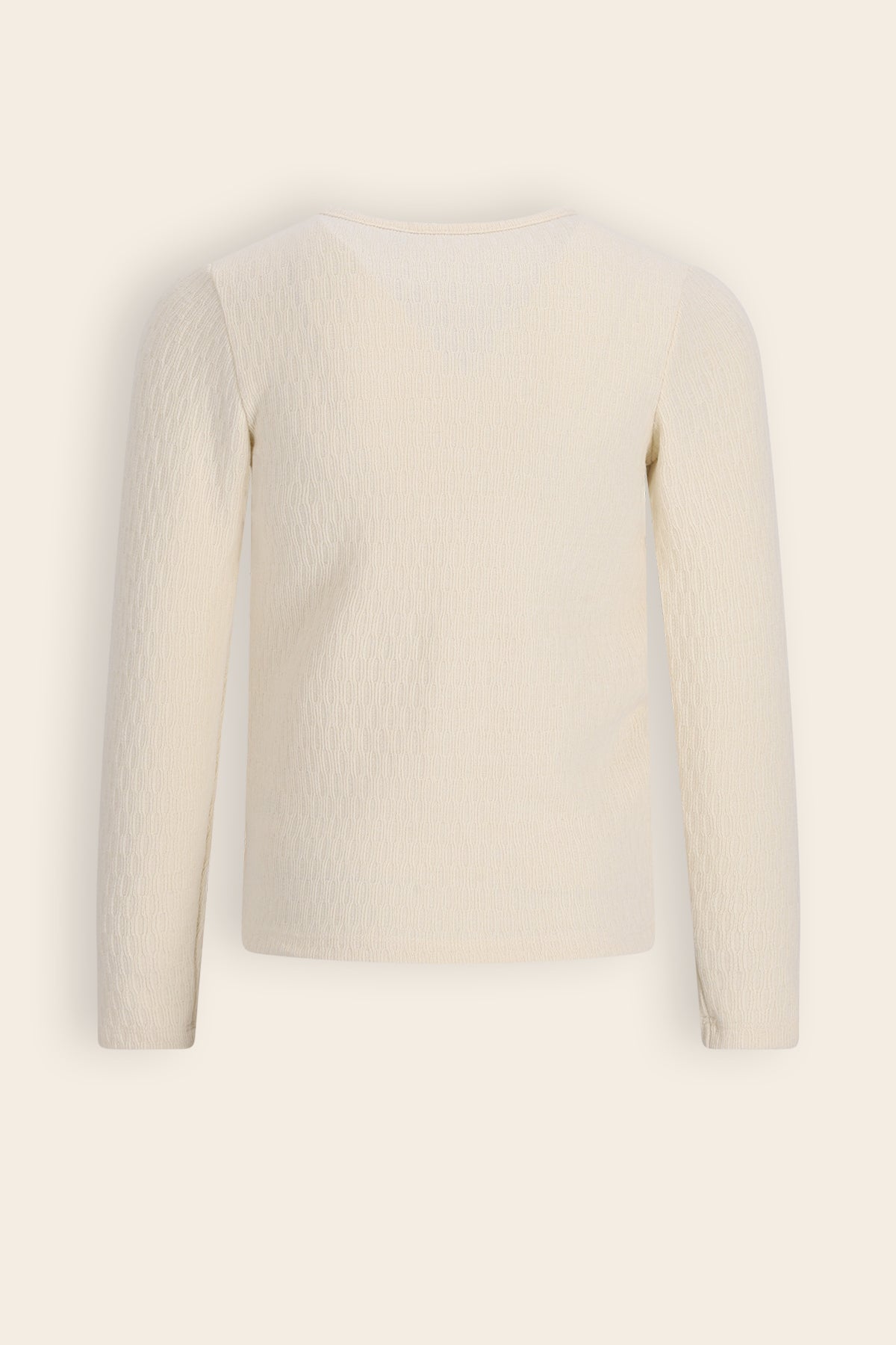 Kyas Melange Jersey Tshirt Ivoorwit
