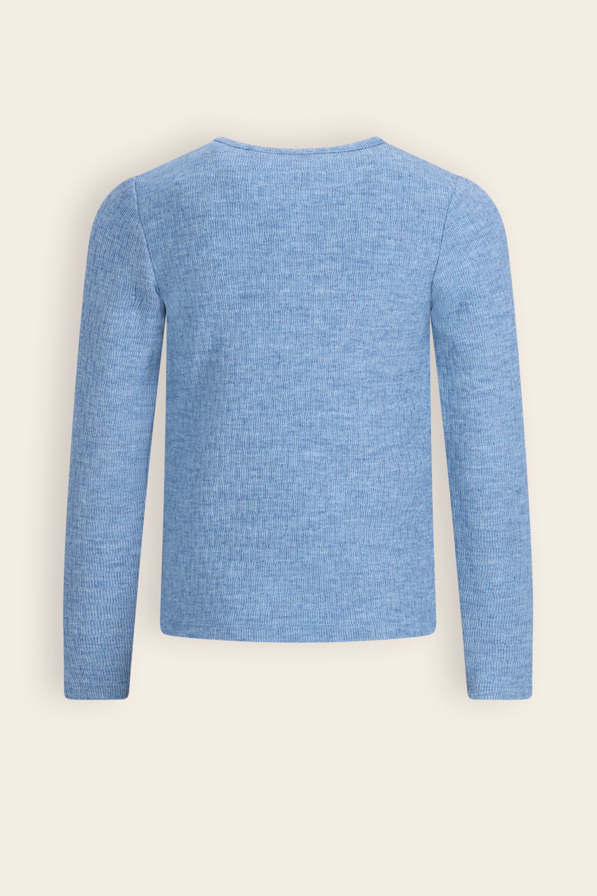 Kyas Melange Jersey Tshirt Lichtblauw