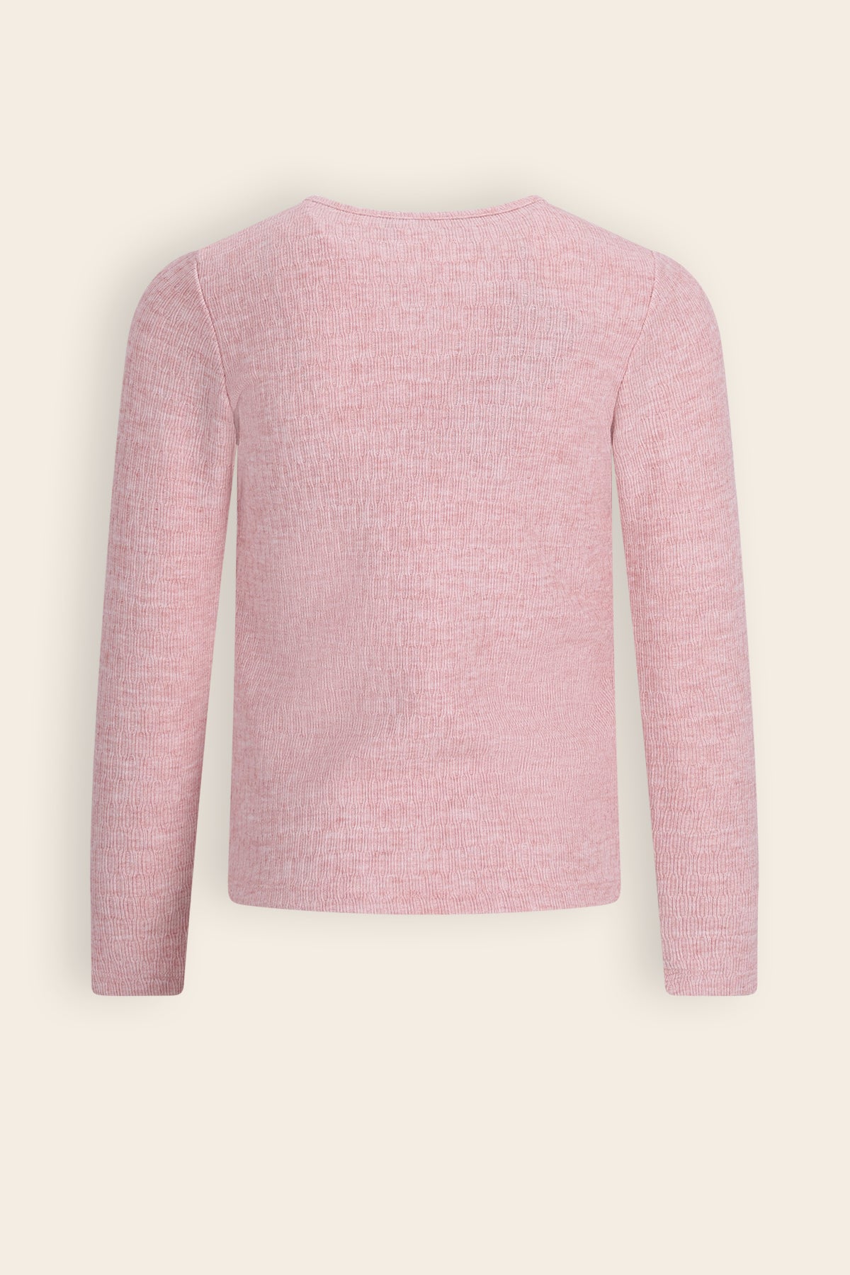 Kyas Melange Jersey Tshirt Roze