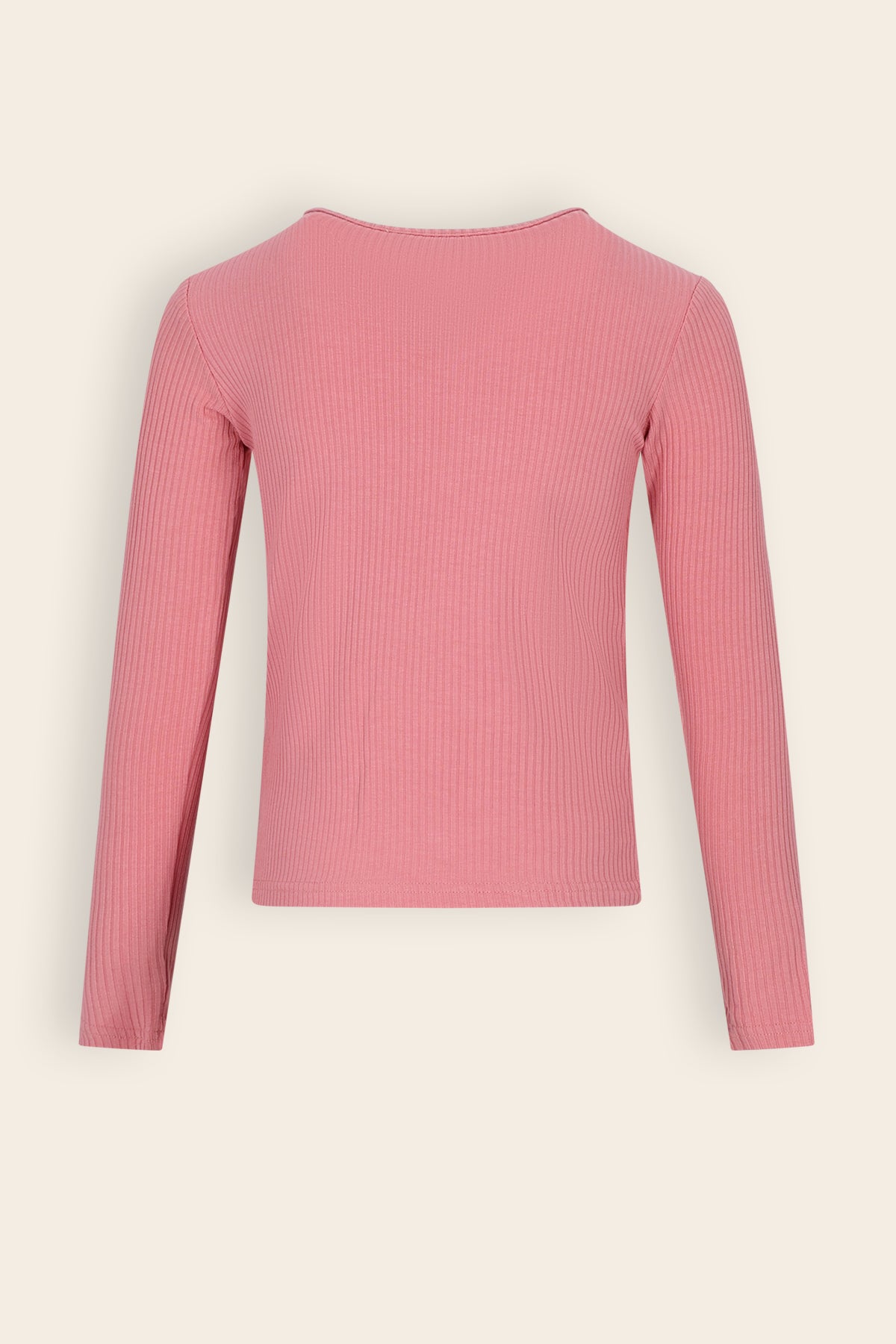 Kess Essential Rib Jersey Tshirt Roze
