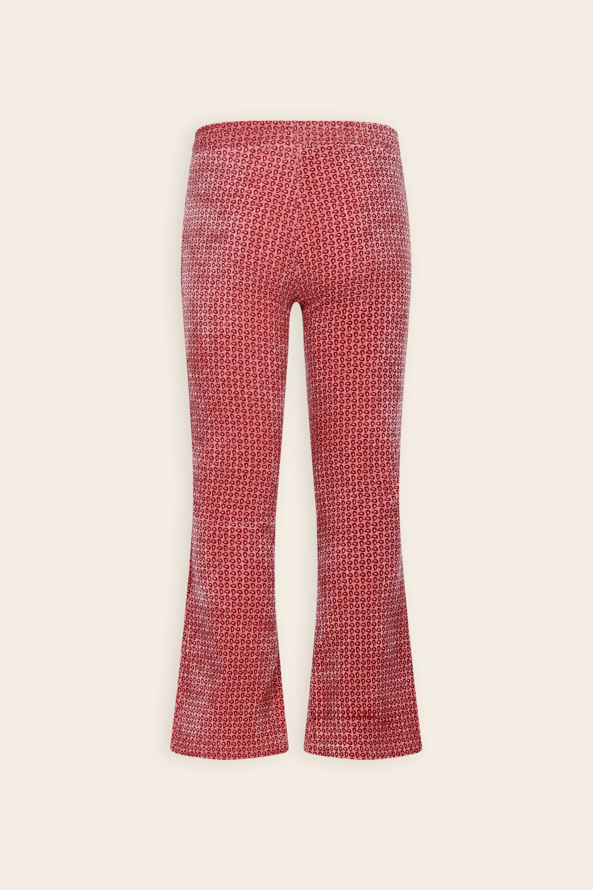 Sady Flared Velvet Geprinte Broek Roze