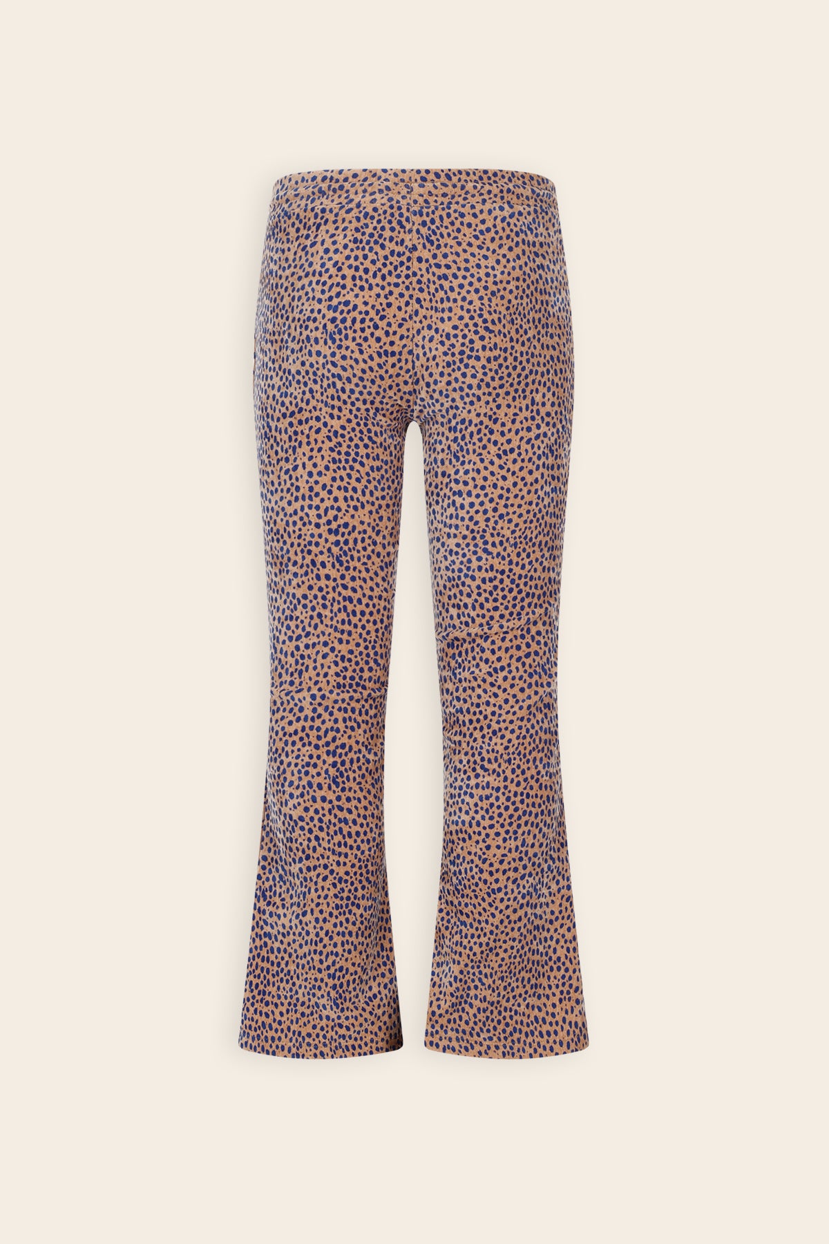 Sady Flared Velvet Printed Trousers Brown