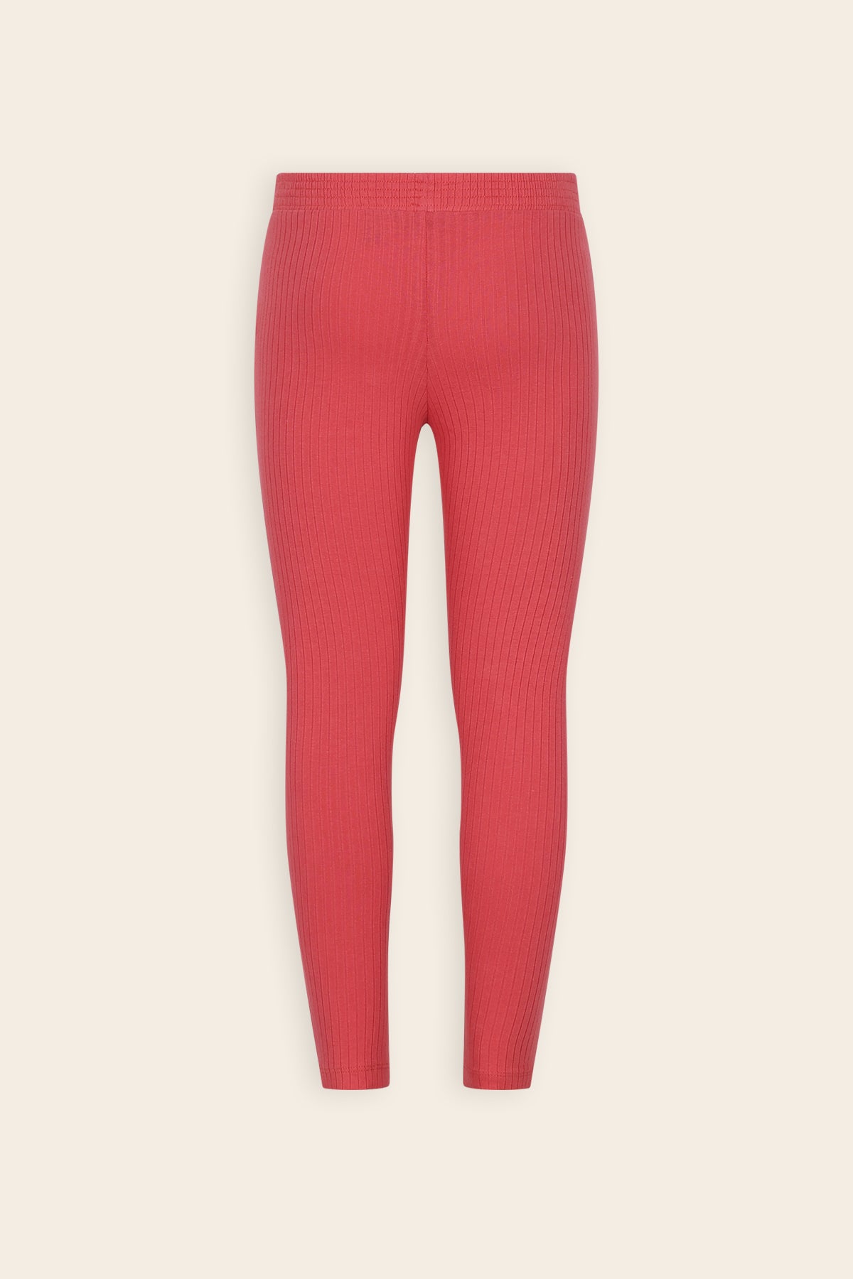 Sole Rib Jersey Legging Red