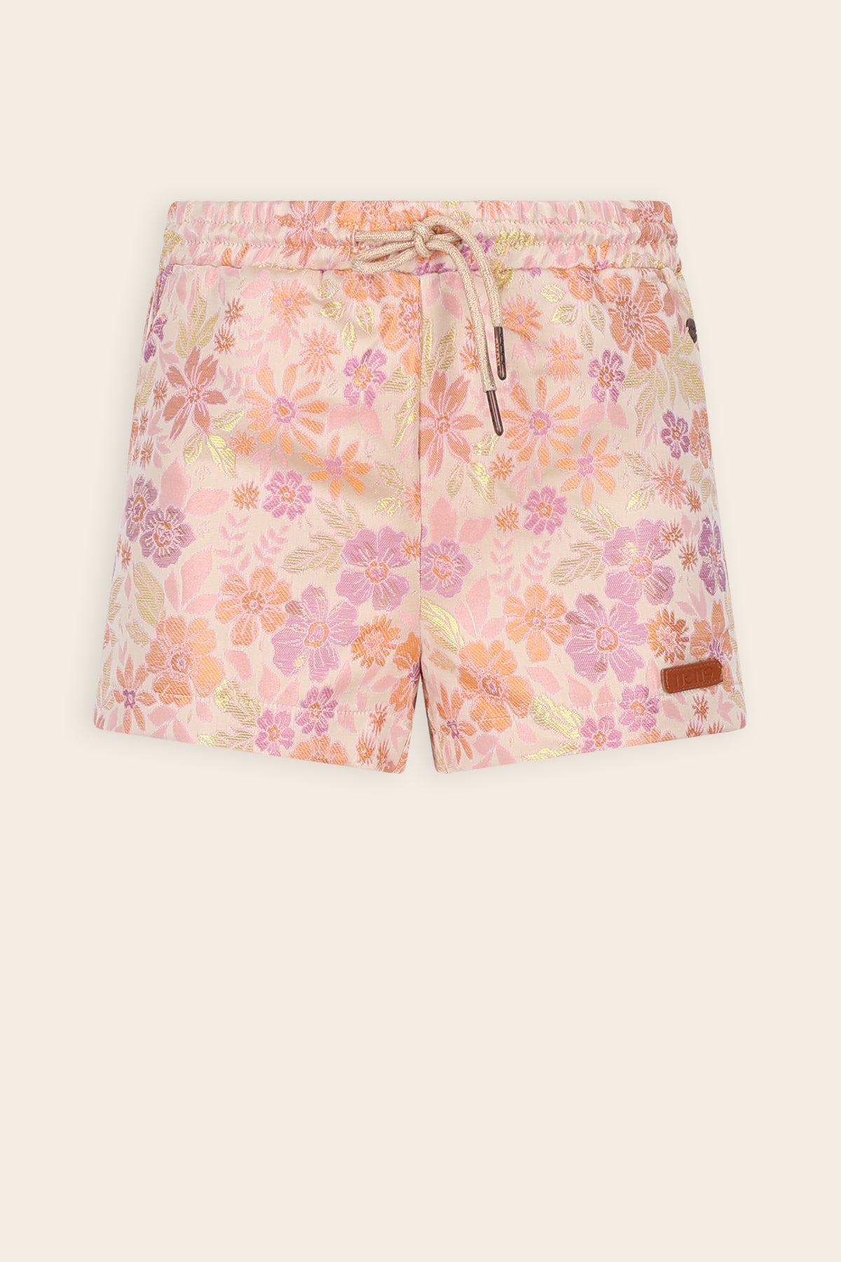 Shorty Bloemen Jacquard Short Oranje