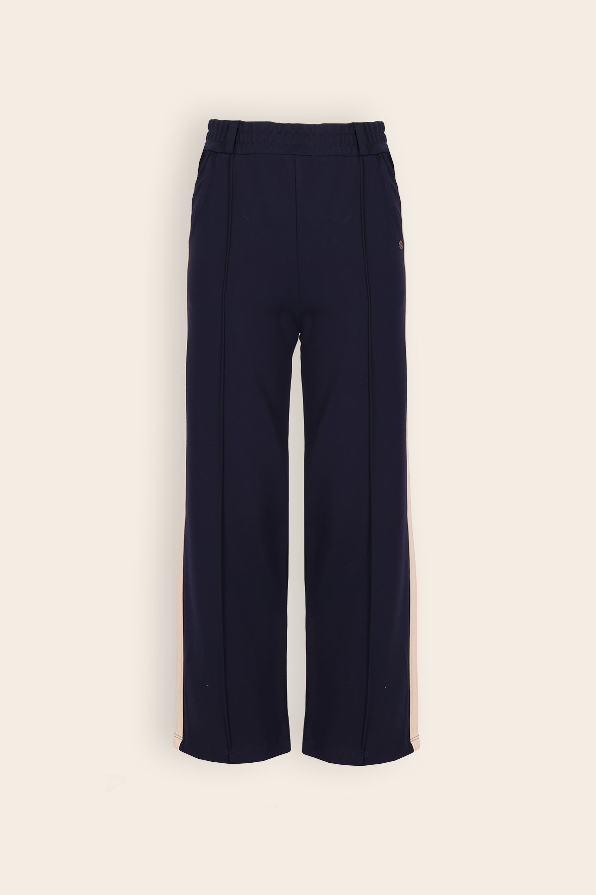 Sayla Wide Leg Interlock Dark Blue