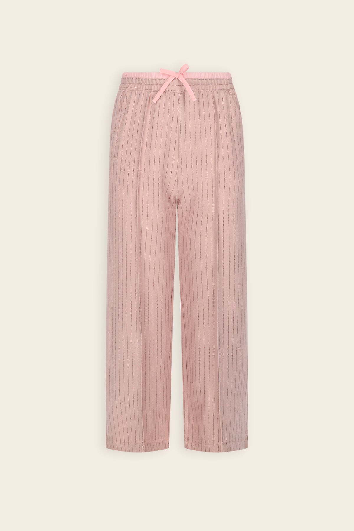 Sarah Gestreepte Wijde Broek Roze