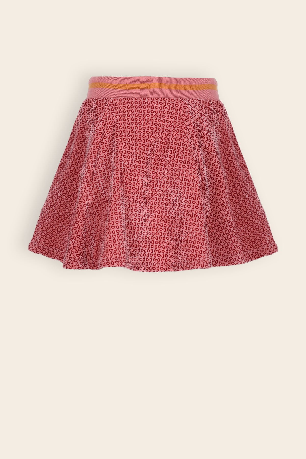Nacey Velvet Geprinte Klokrok Roze