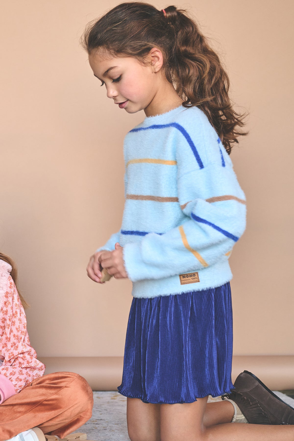 Nele Pleated Skirt Blue