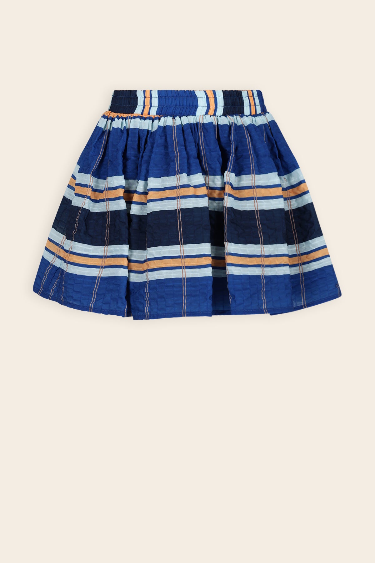 Ninu Geruite Rok Blauw