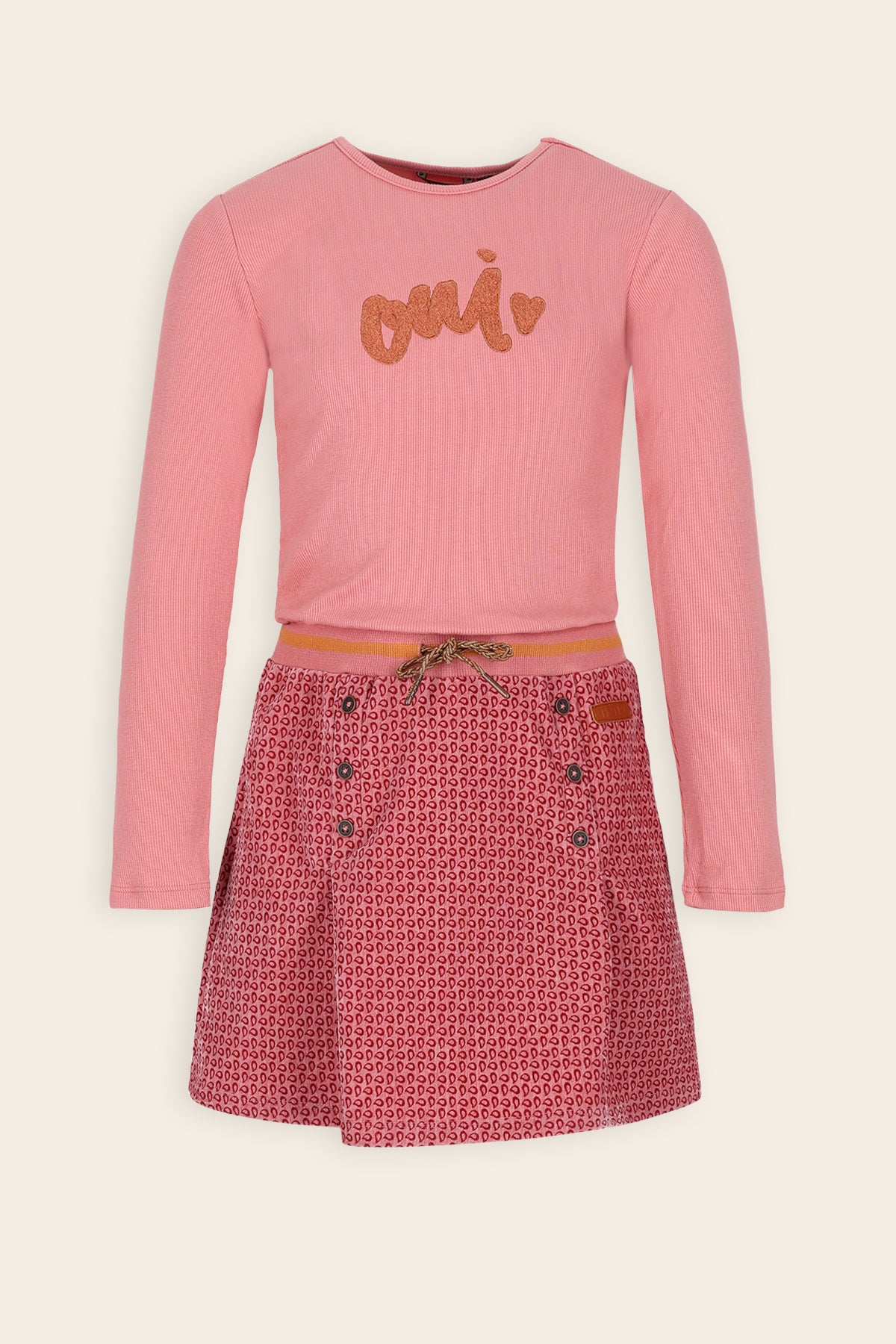 Moss Combi Dress Pink